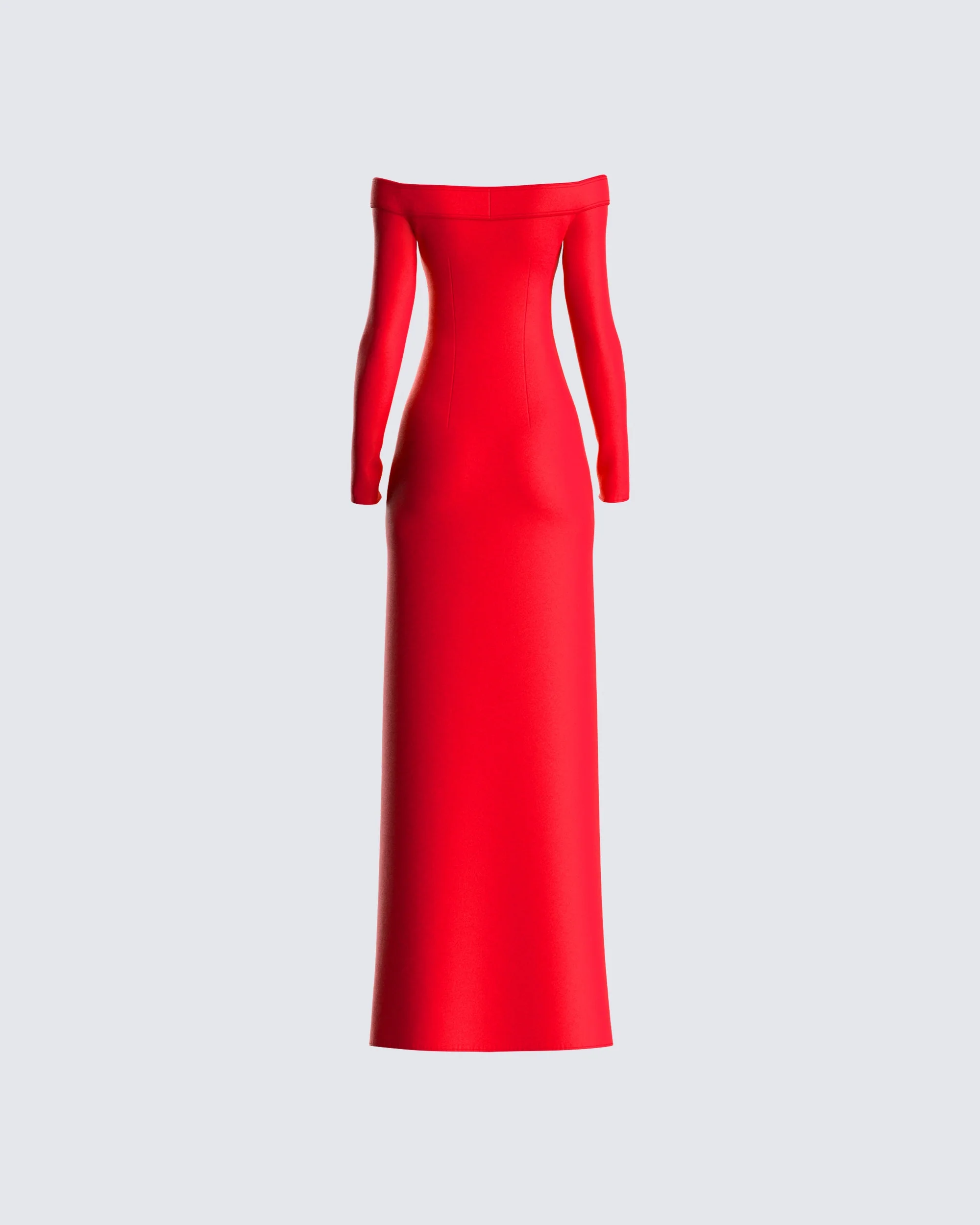 Brooke Red Maxi Dress - Image 3