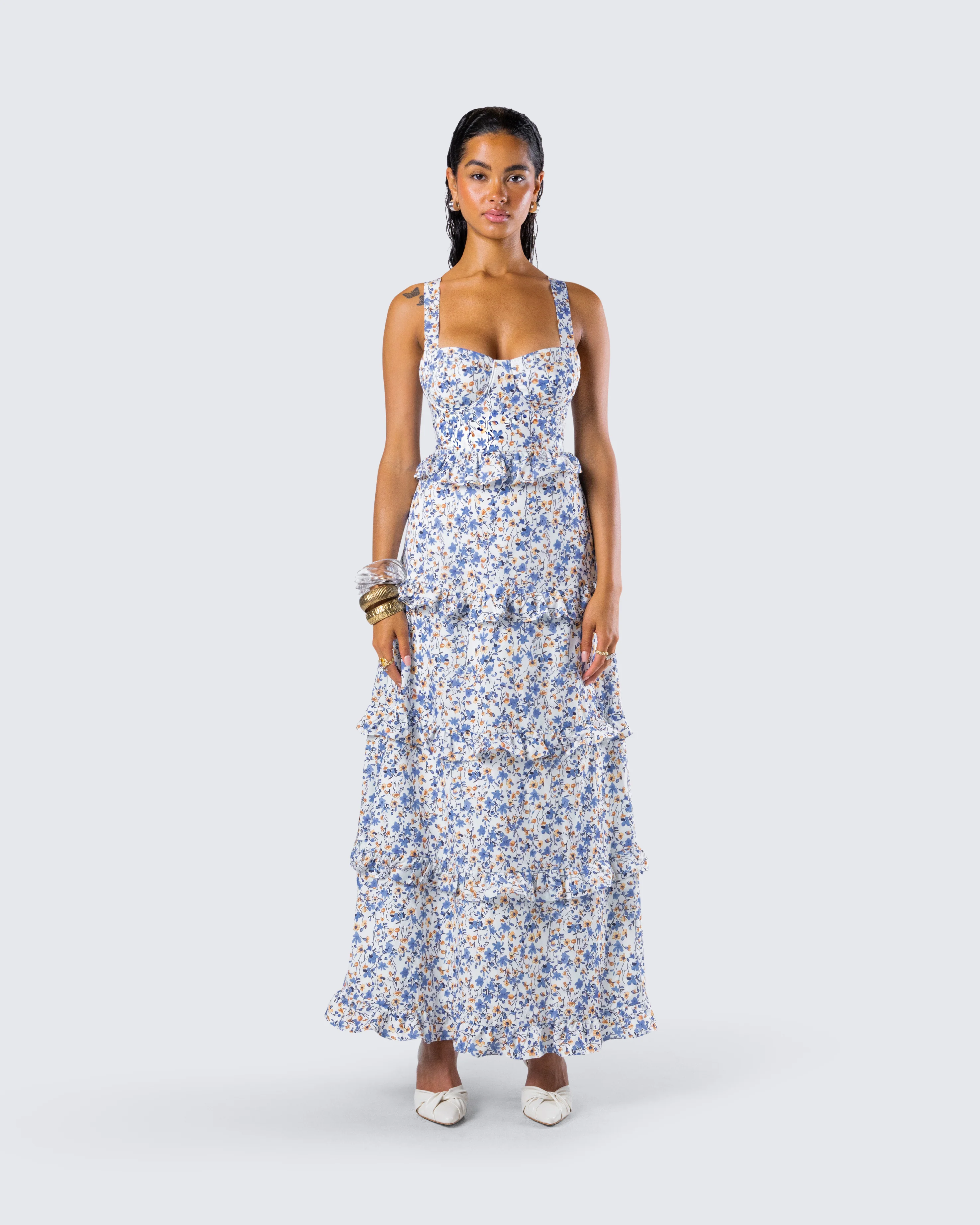 Brooklyn Multi Floral Print Dress - Image 4