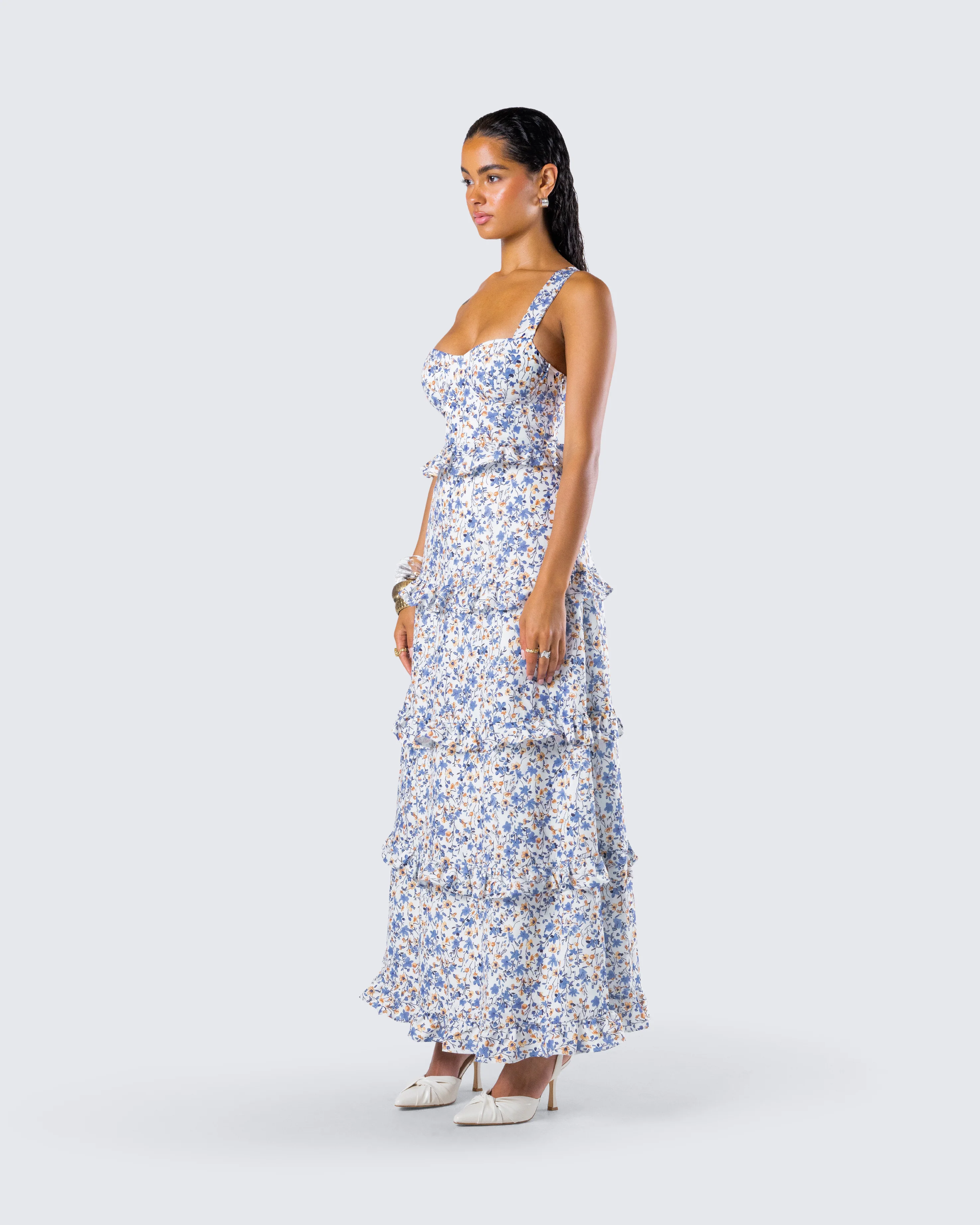 Brooklyn Multi Floral Print Dress - Image 5