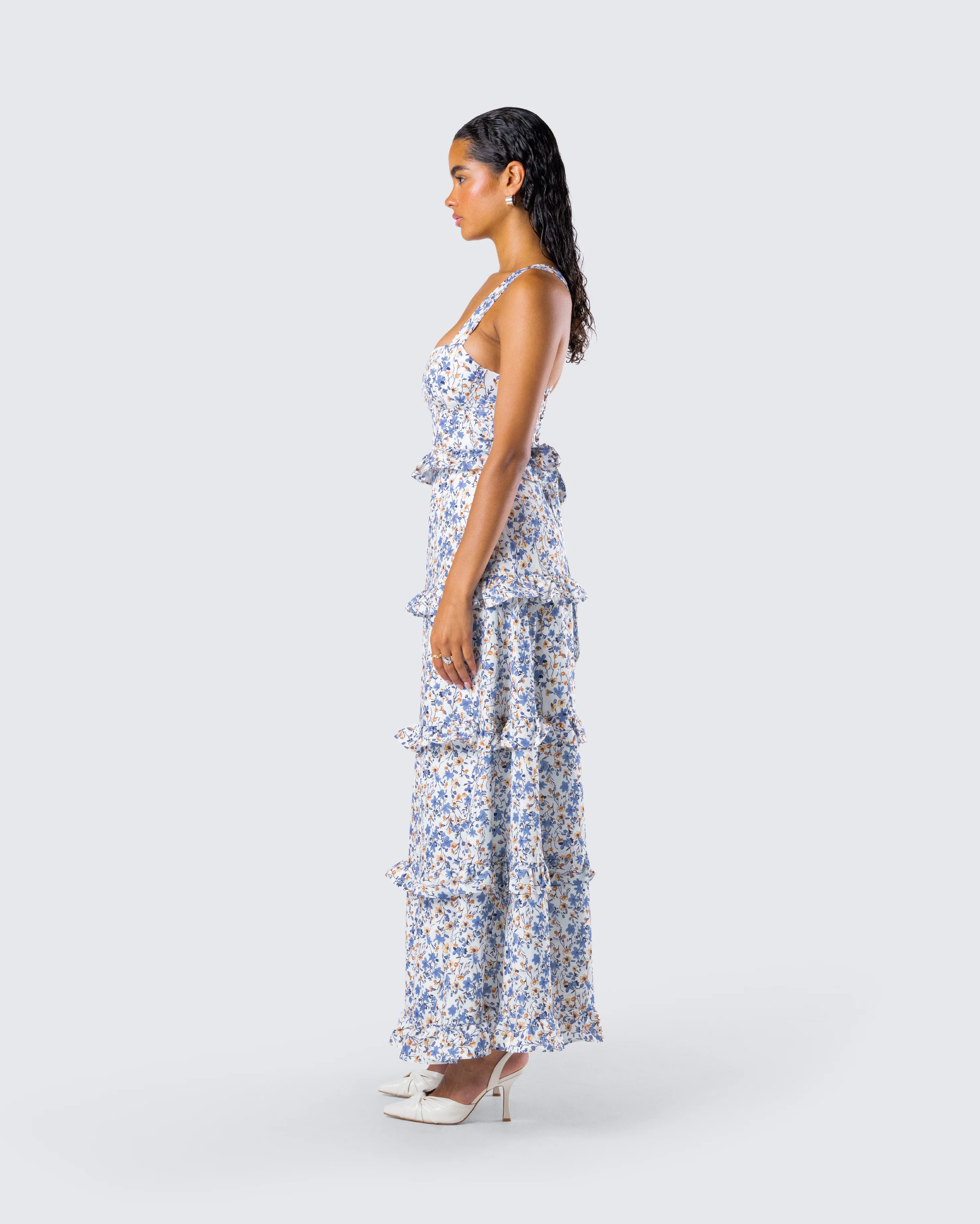 Brooklyn Multi Floral Print Dress - Image 6