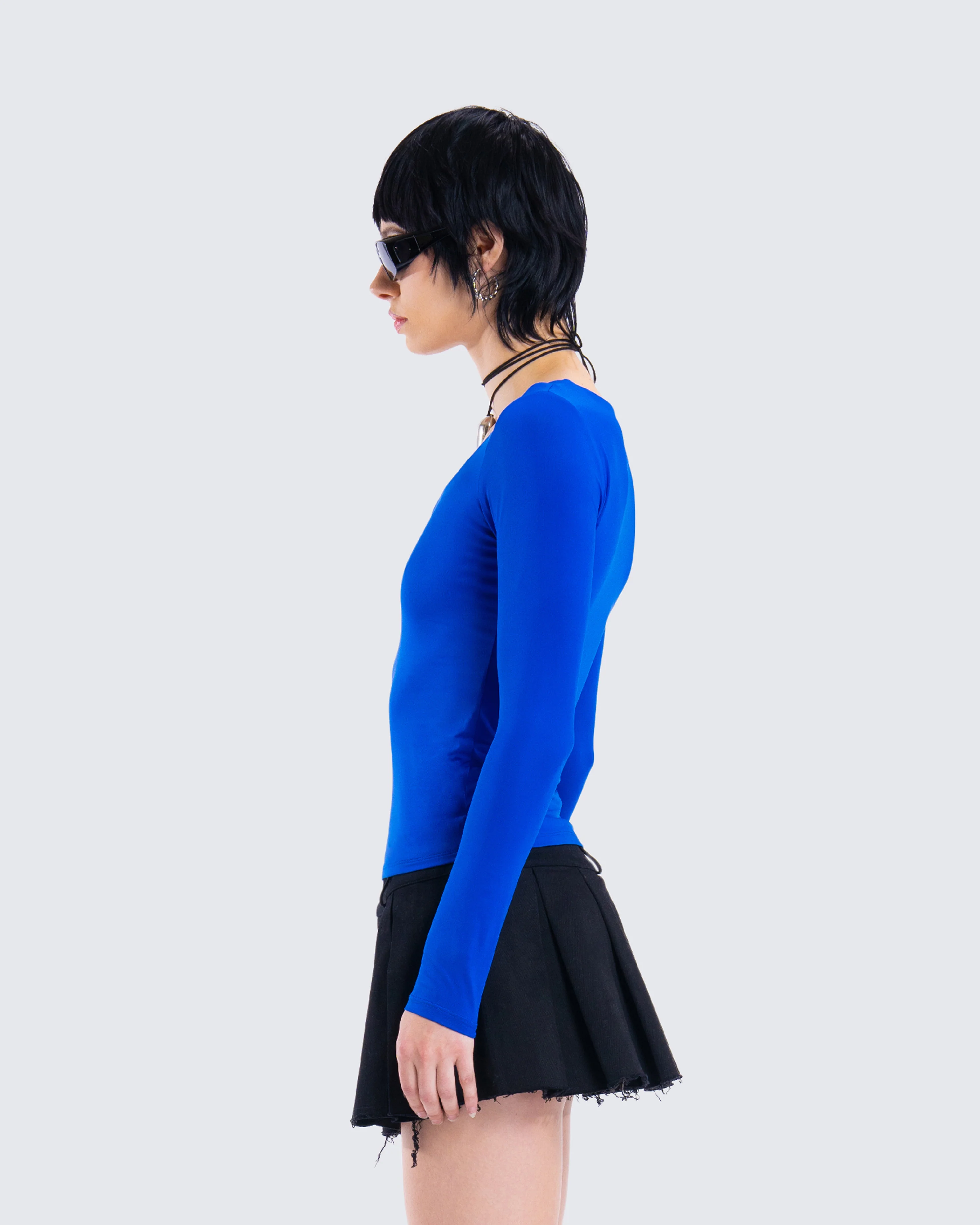 Brynee Blue Long Sleeve Top - Image 6