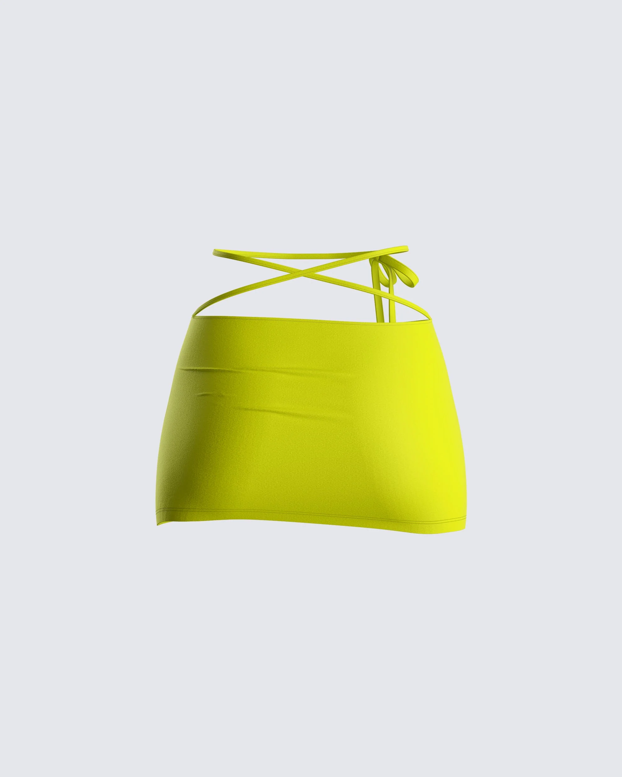 Cameron Yellow Mini Skirt - Image 3