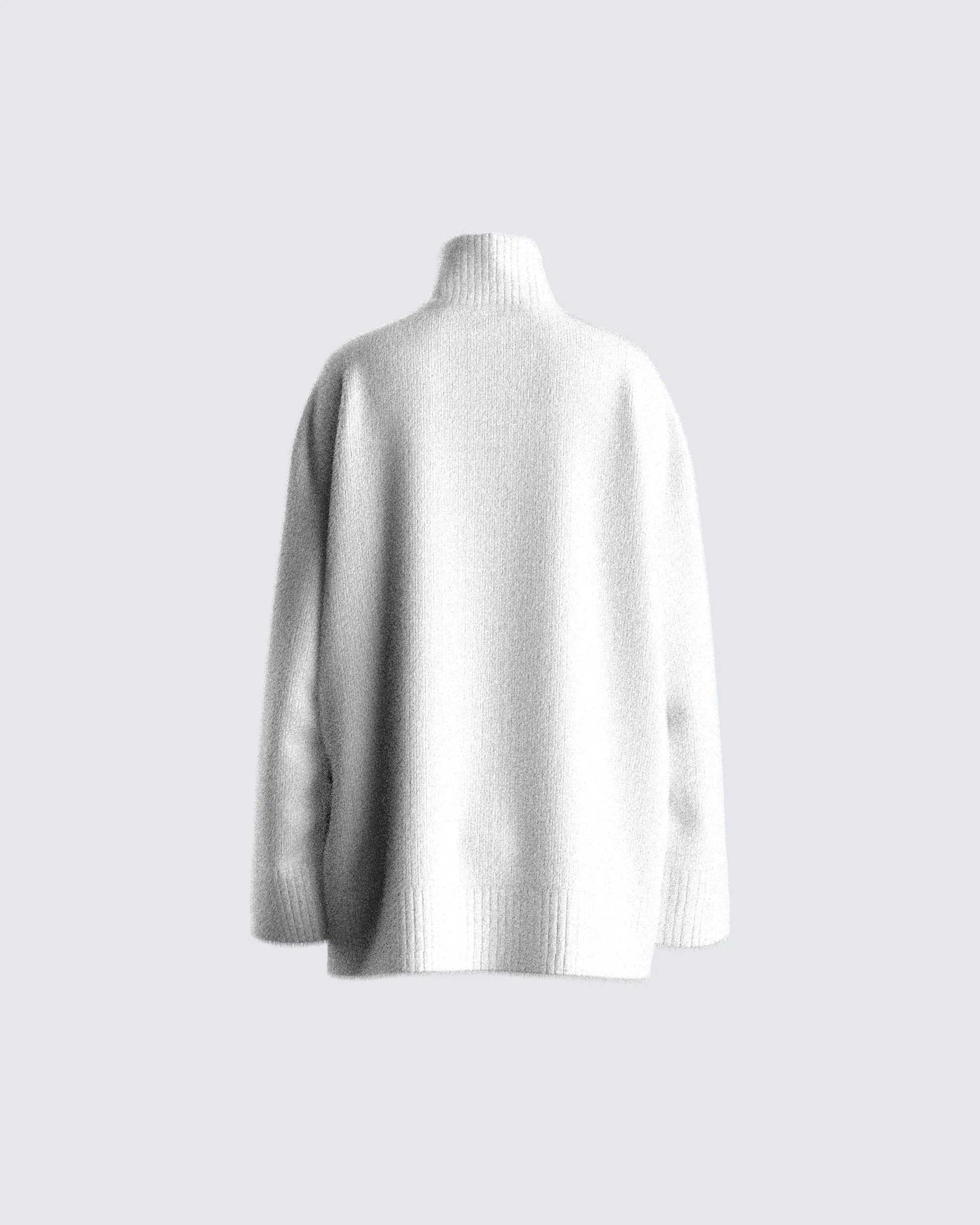 Carissa Ivory Sweater Knit Top - Image 3