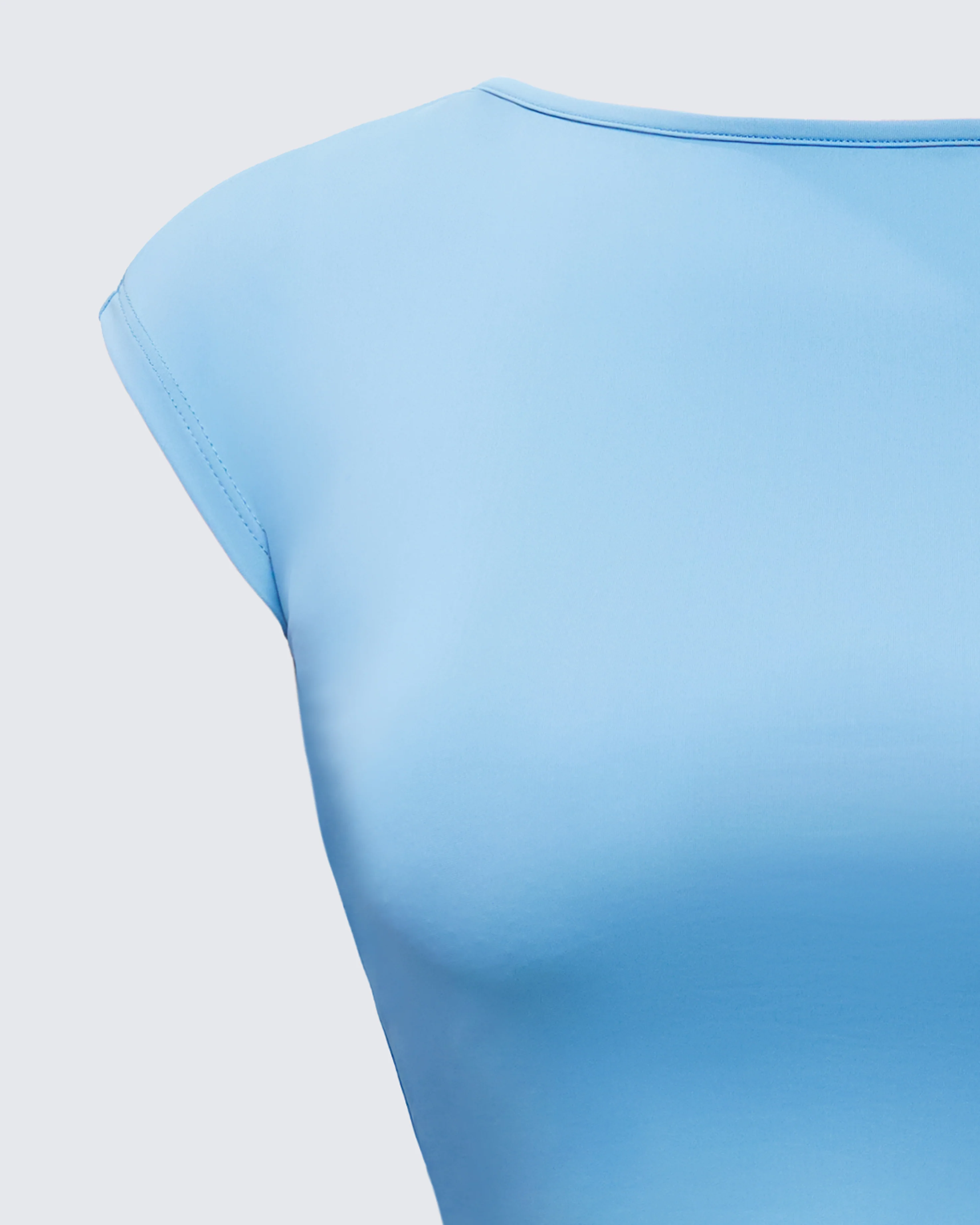 Caroline Blue Backless Top - Image 6