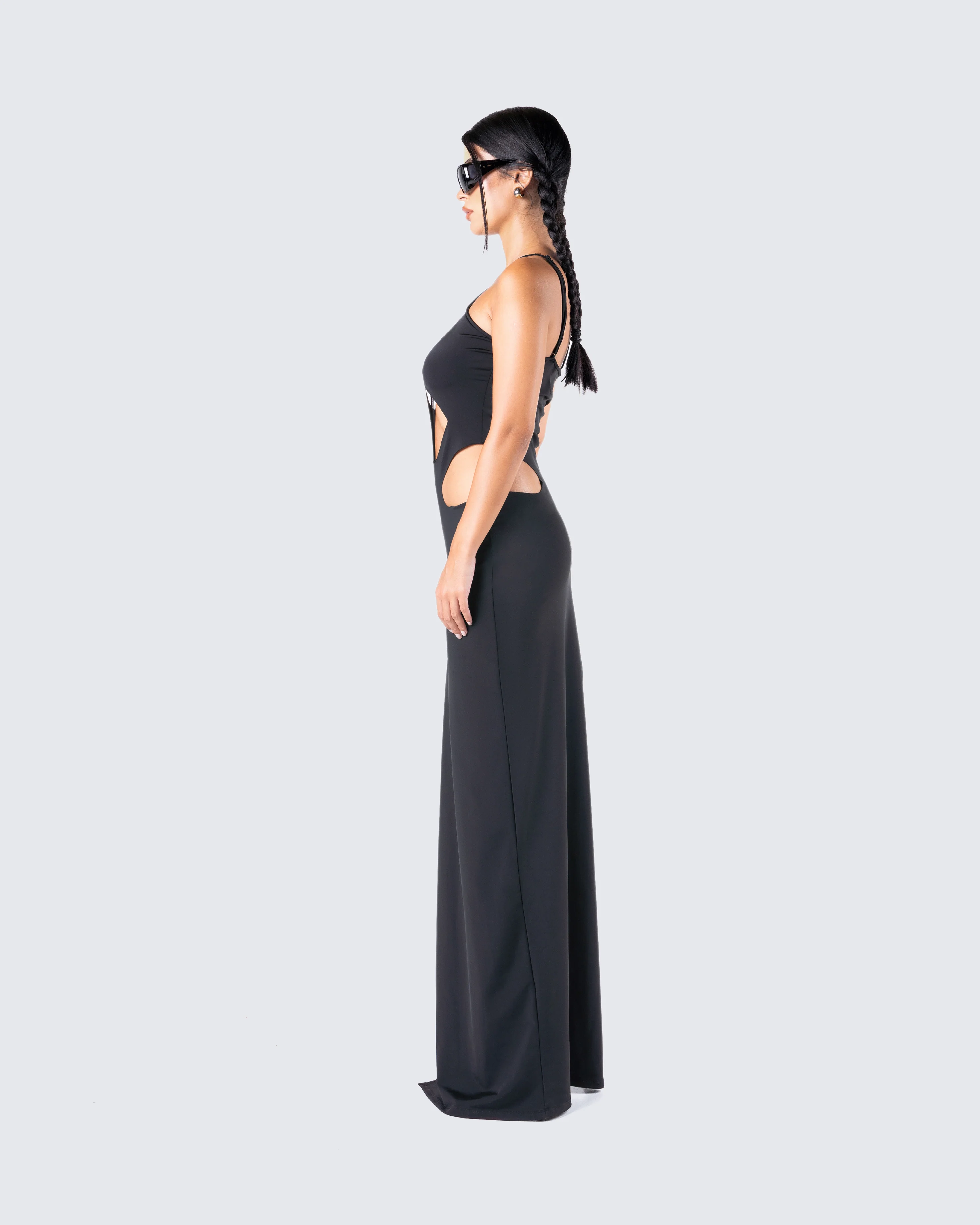 Carrie Black Cut Out Dress - Image 6