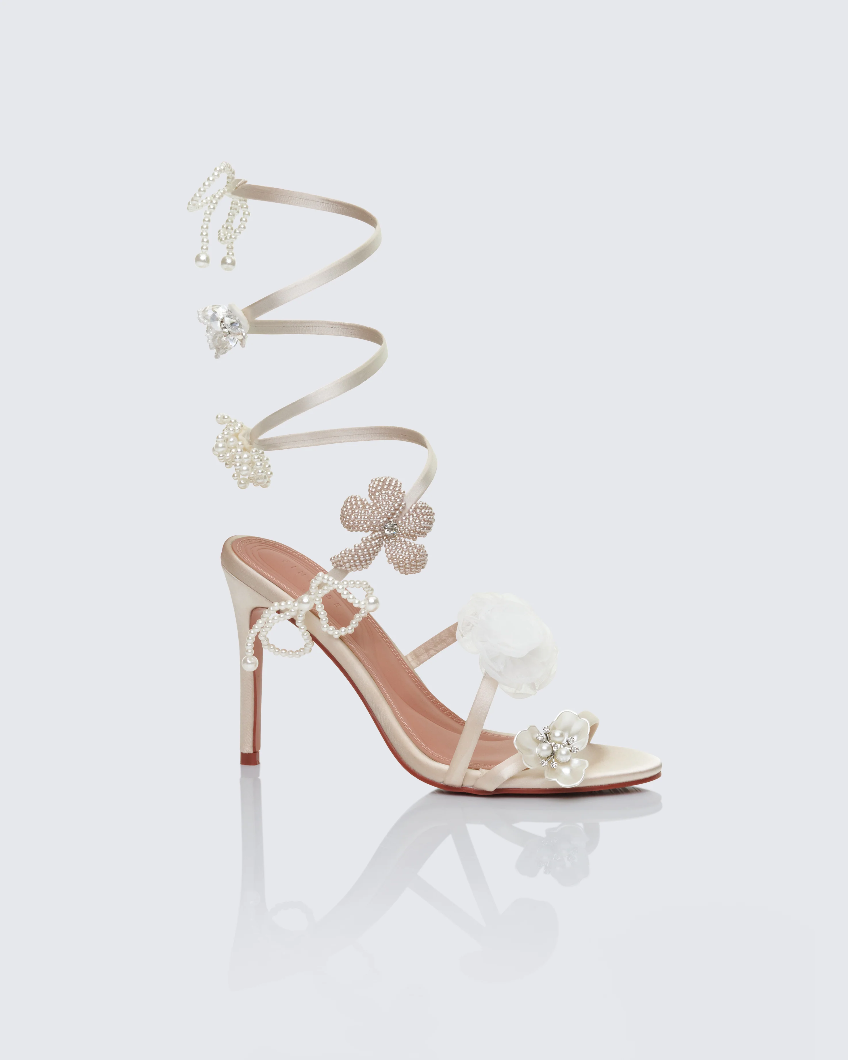 Celeste Ivory Pearl Spiral Sandal - Image 2