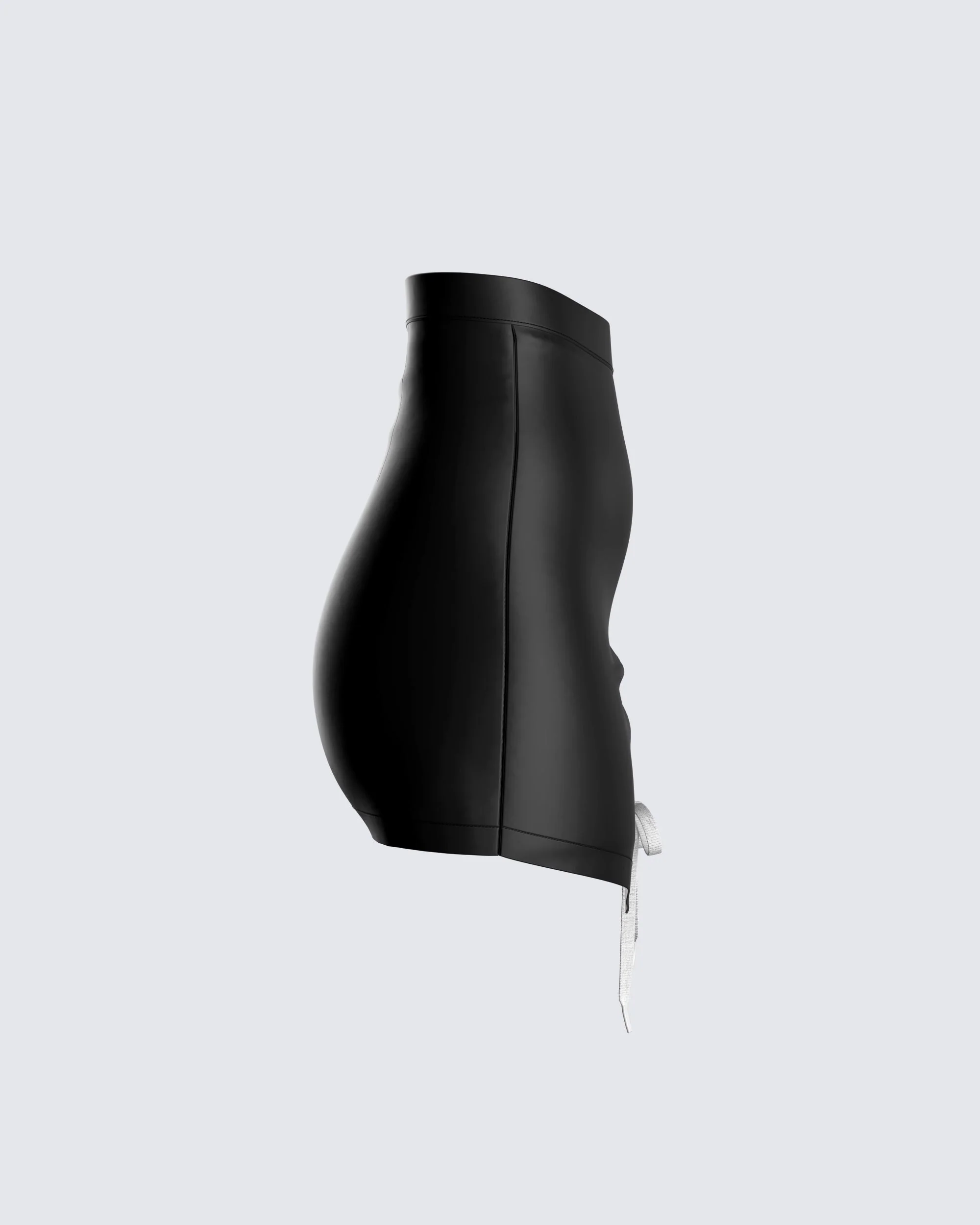 Charlie Vegan Leather Mini Skirt - Image 2