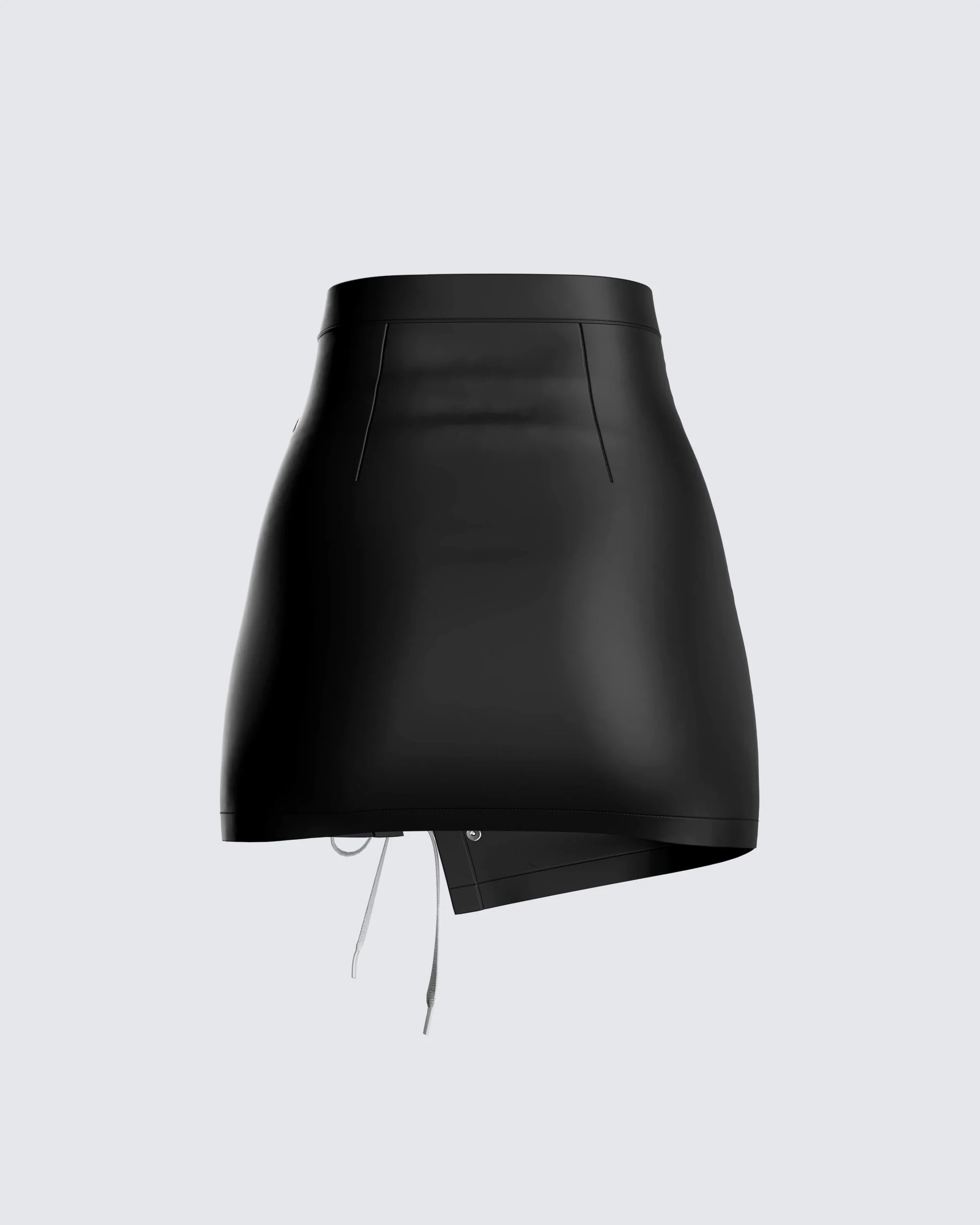 Charlie Vegan Leather Mini Skirt - Image 3