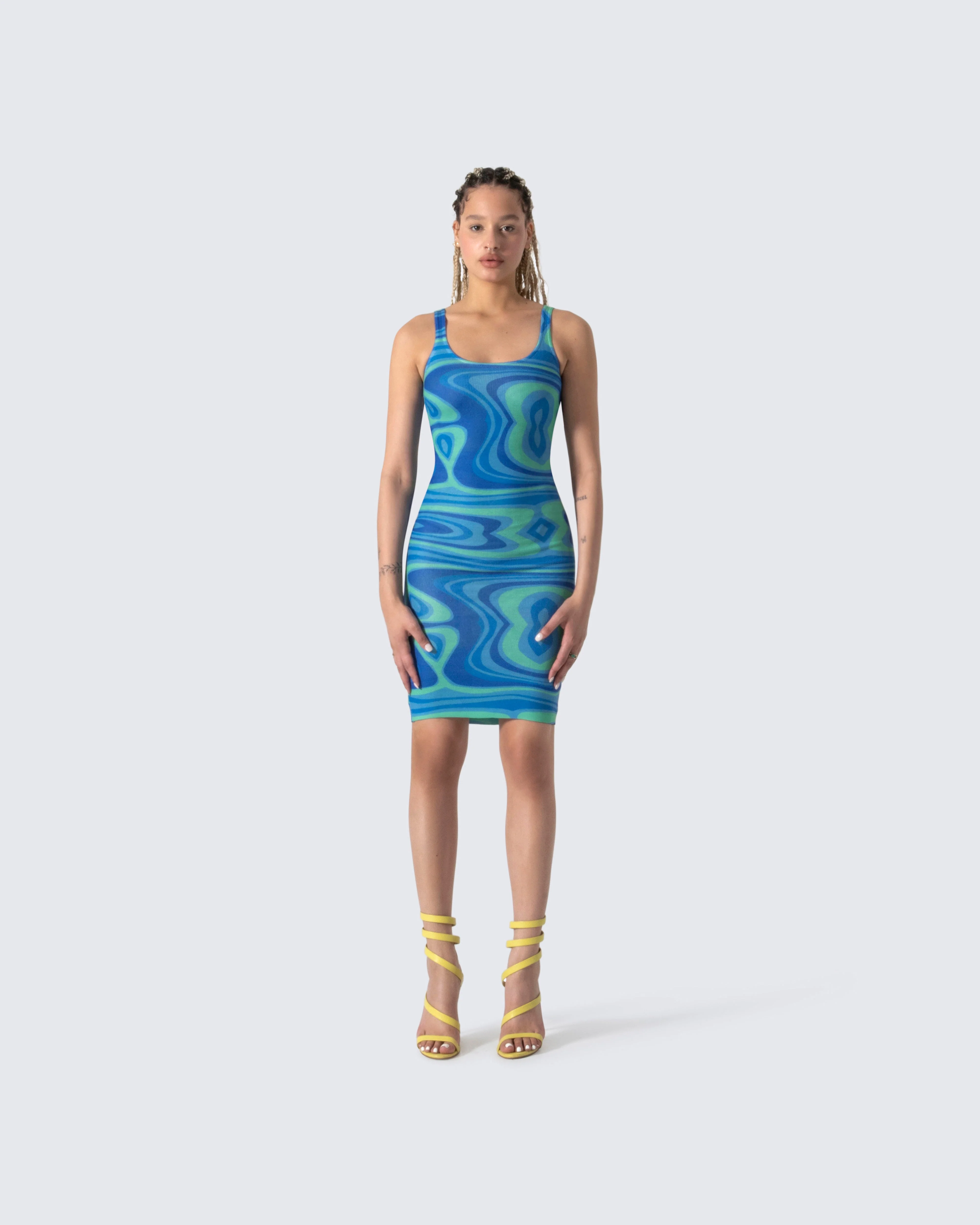 Cher Psychedelic Sweater Dress - Image 4