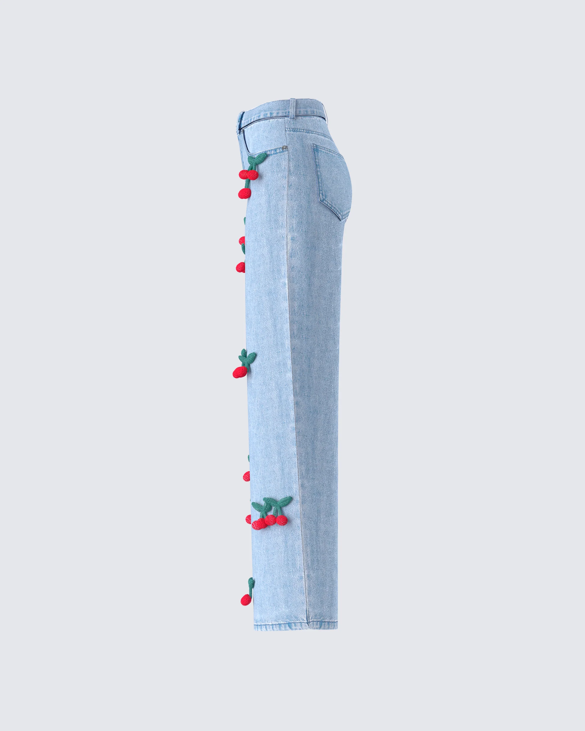 Cheri Cherry Blue Denim Jean - Image 2