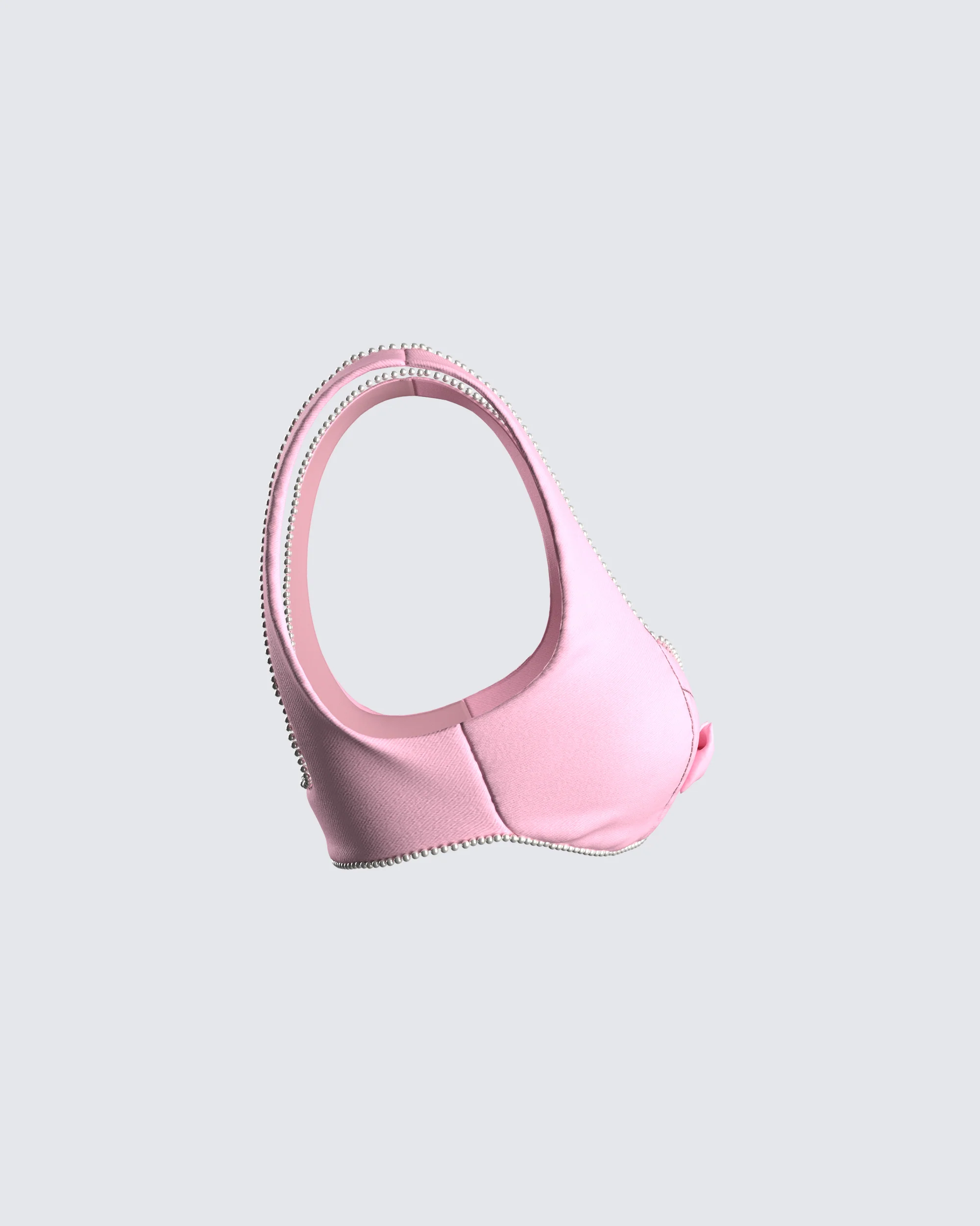 Chiara Pink Pearl Crop Top - Image 2