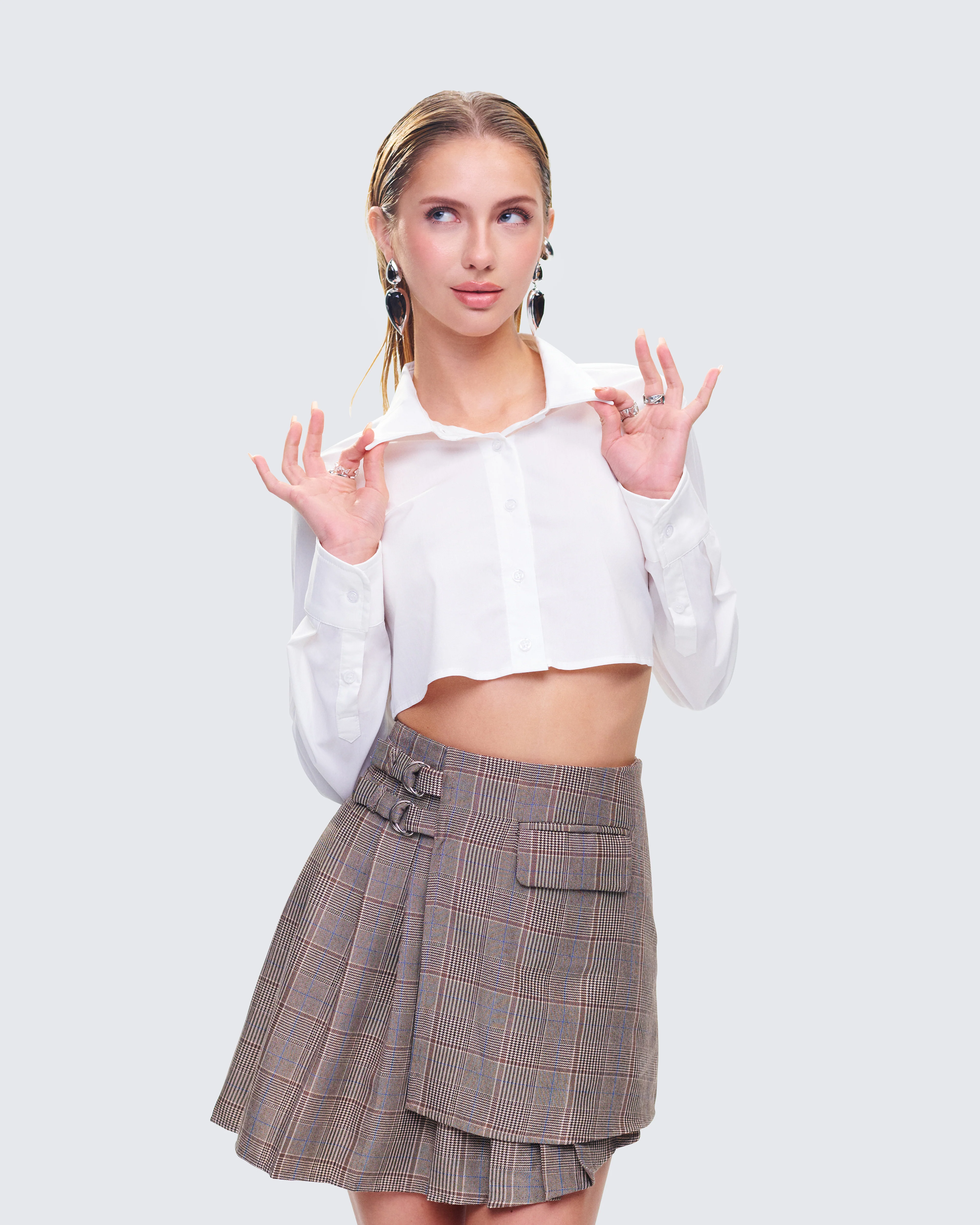 Chloe Cropped Shirt - Image 6