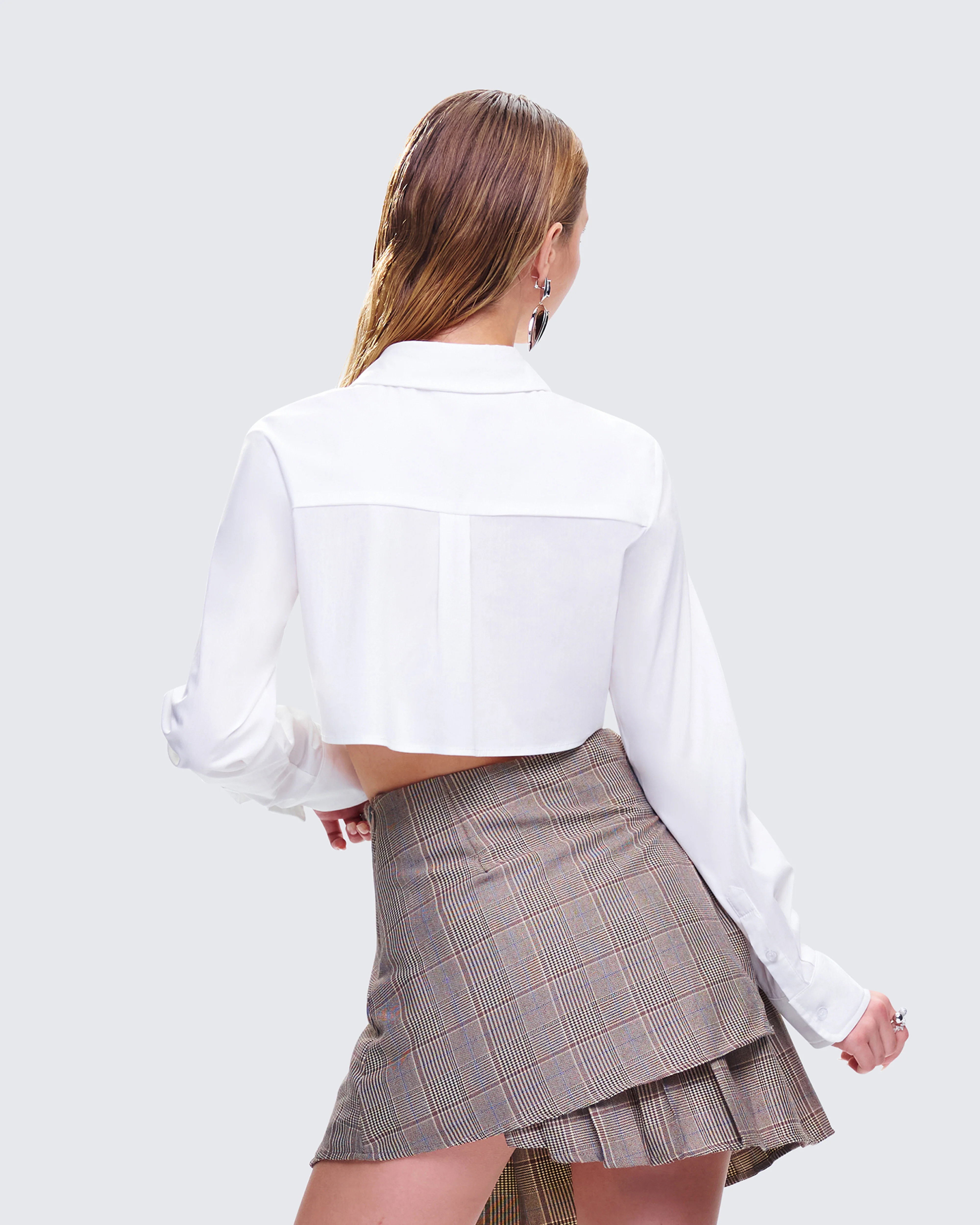 Chloe Cropped Shirt - Image 7