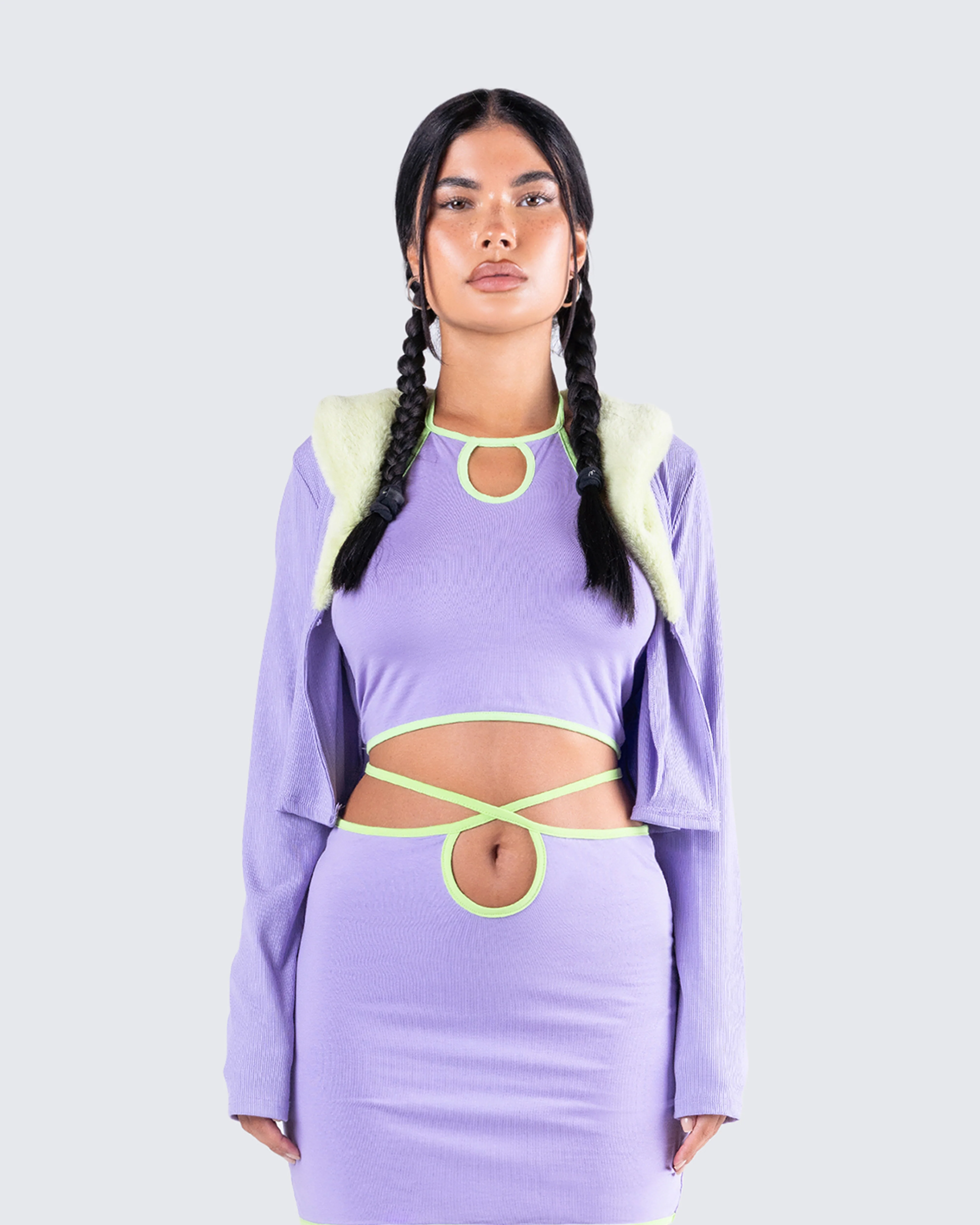 Cici Fur Trim Sweater - Image 4