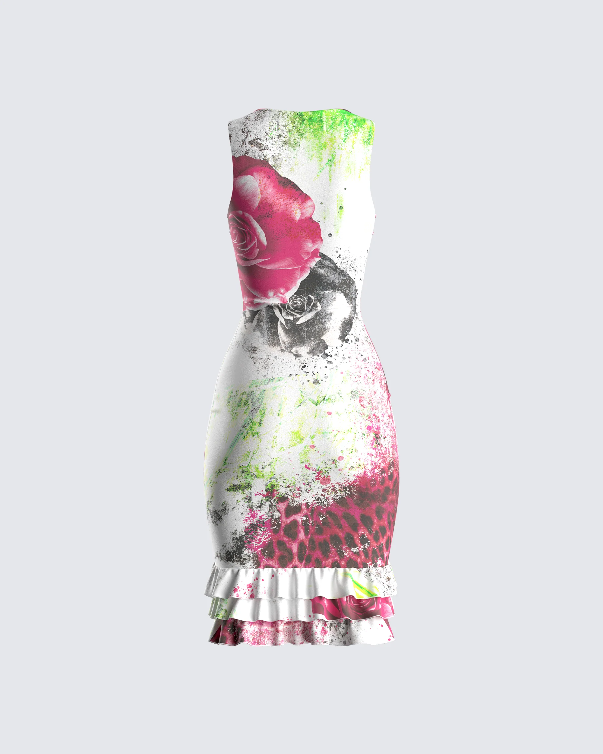 Clarice Floral Print Dress - Image 3