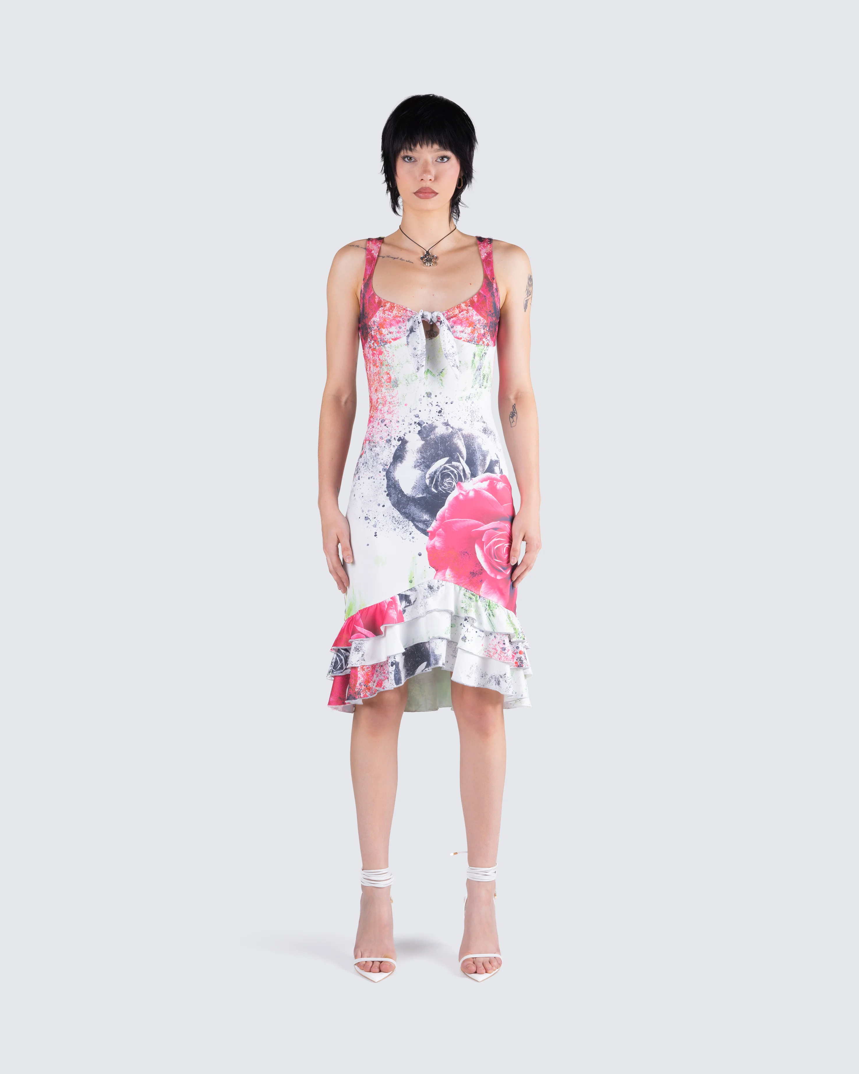 Clarice Floral Print Dress - Image 4