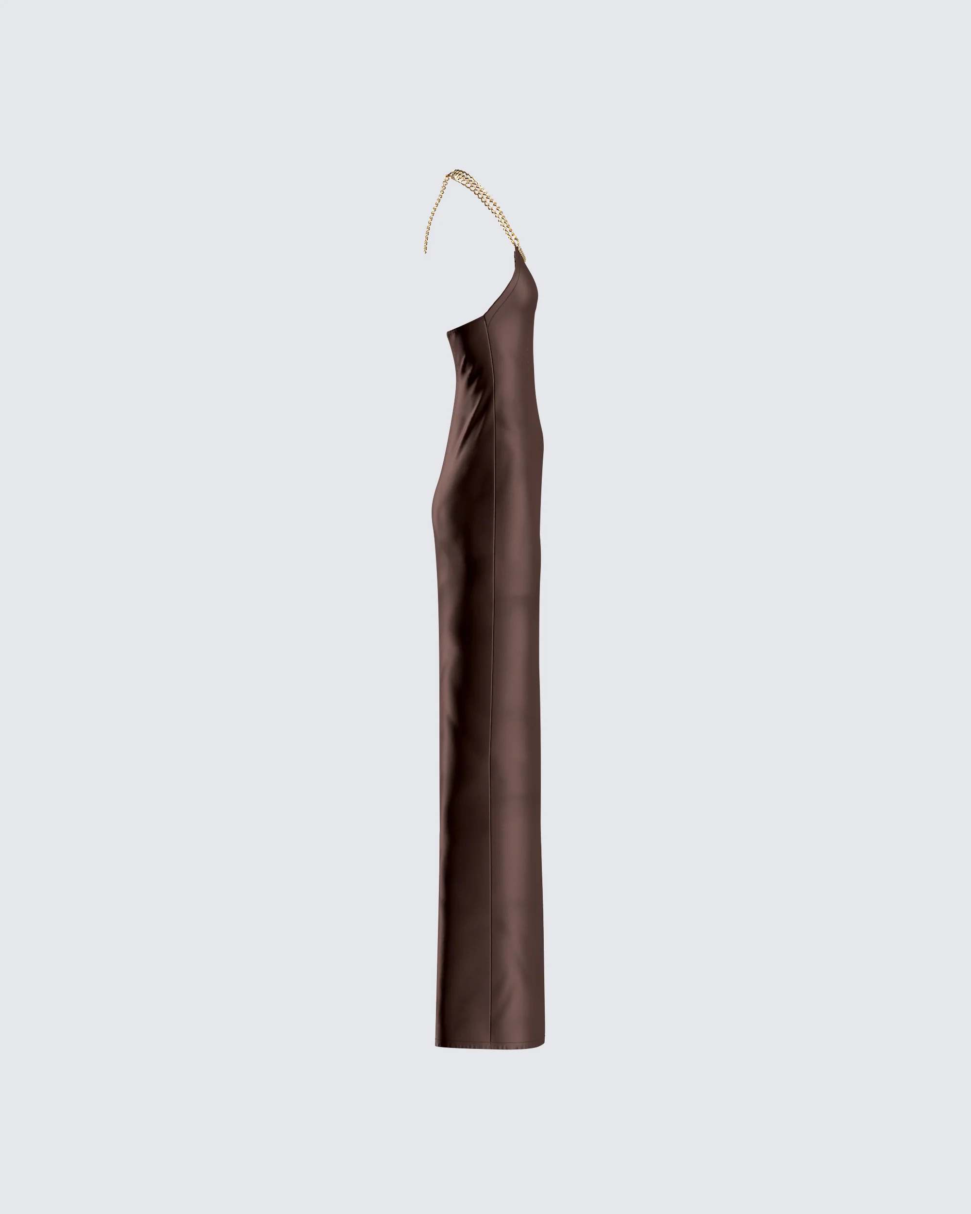 Claude Brown Satin Gown - Image 2
