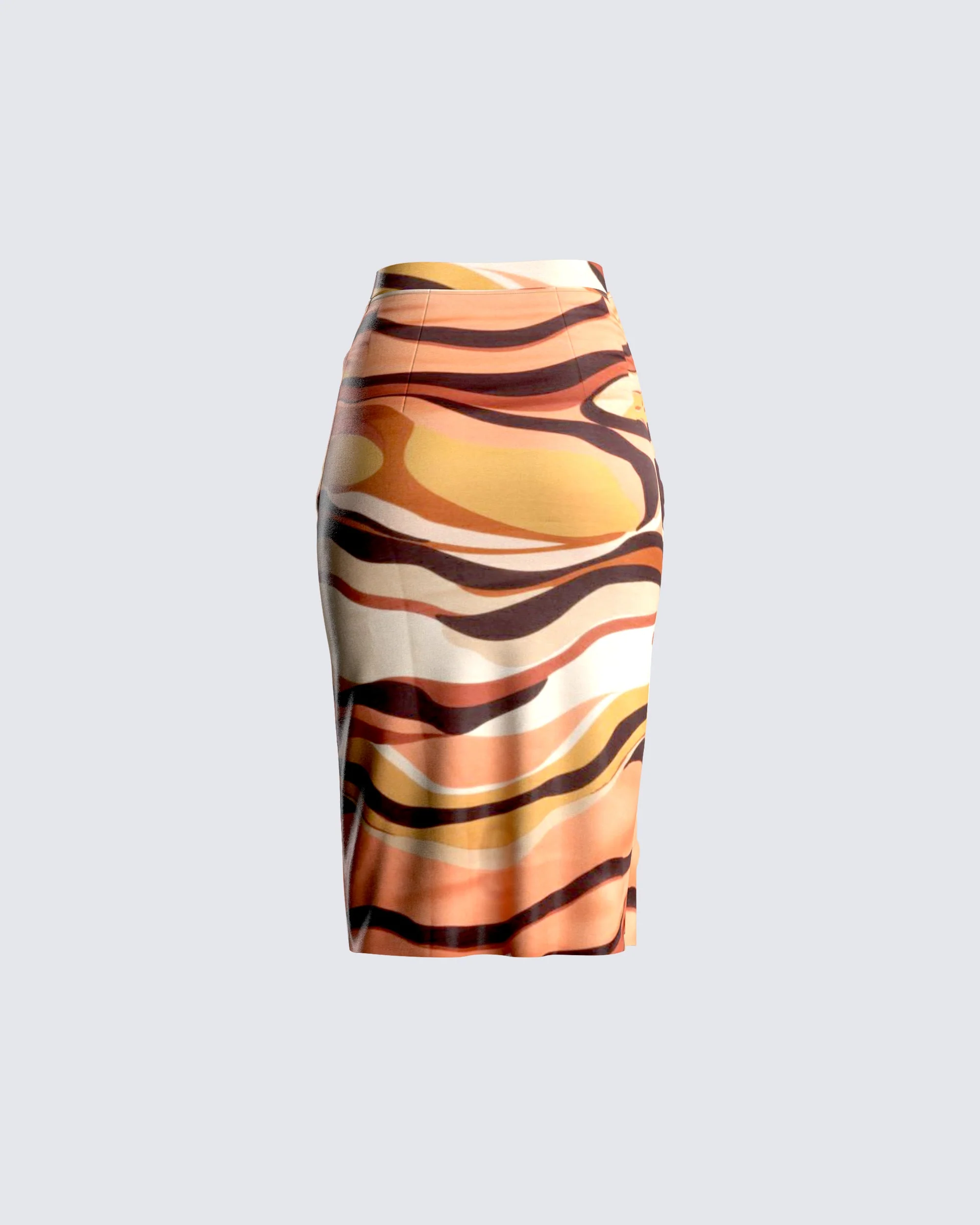 Coen Abstract Print Midi Skirt - Image 3