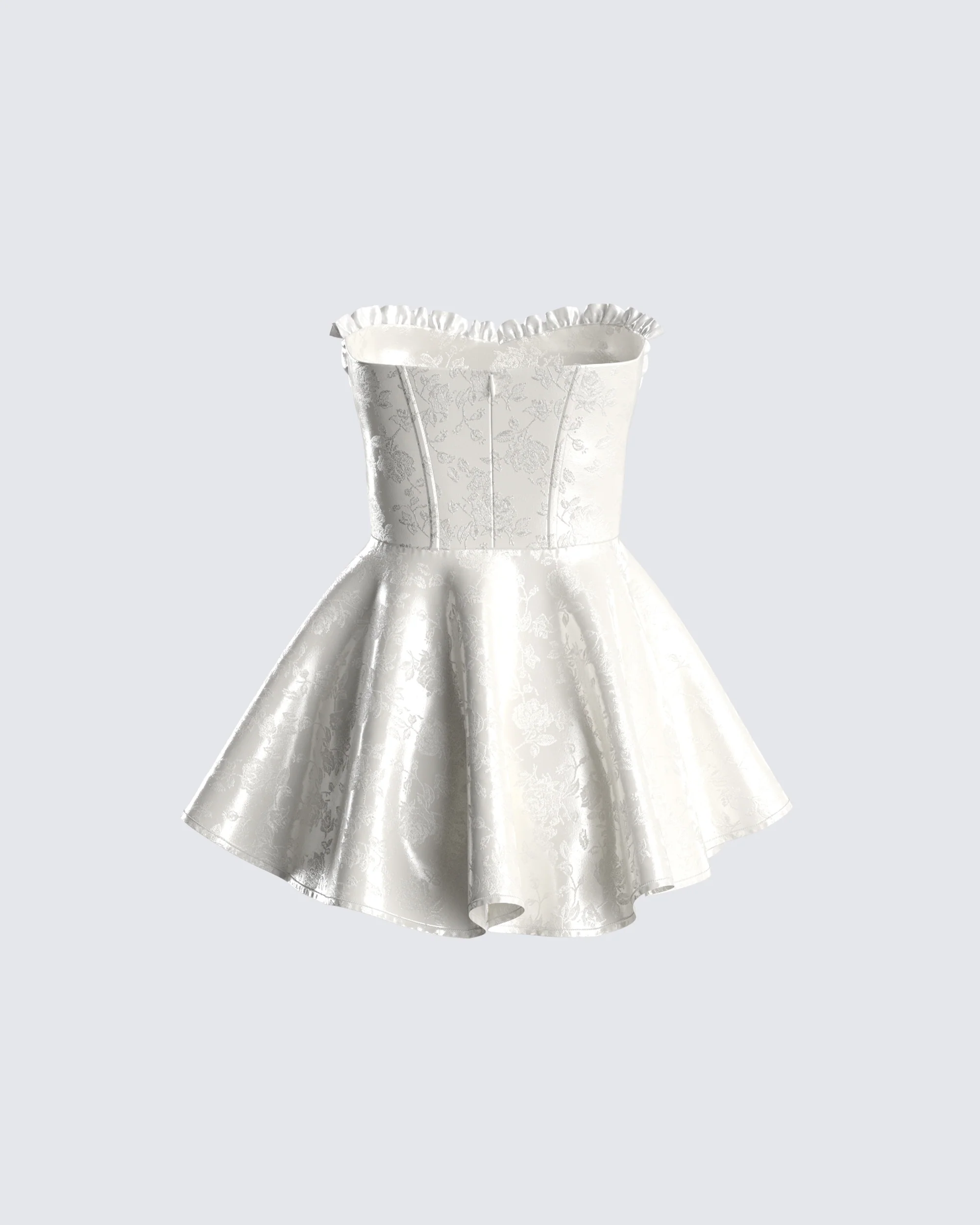 Connie White Mini Dress - Image 3