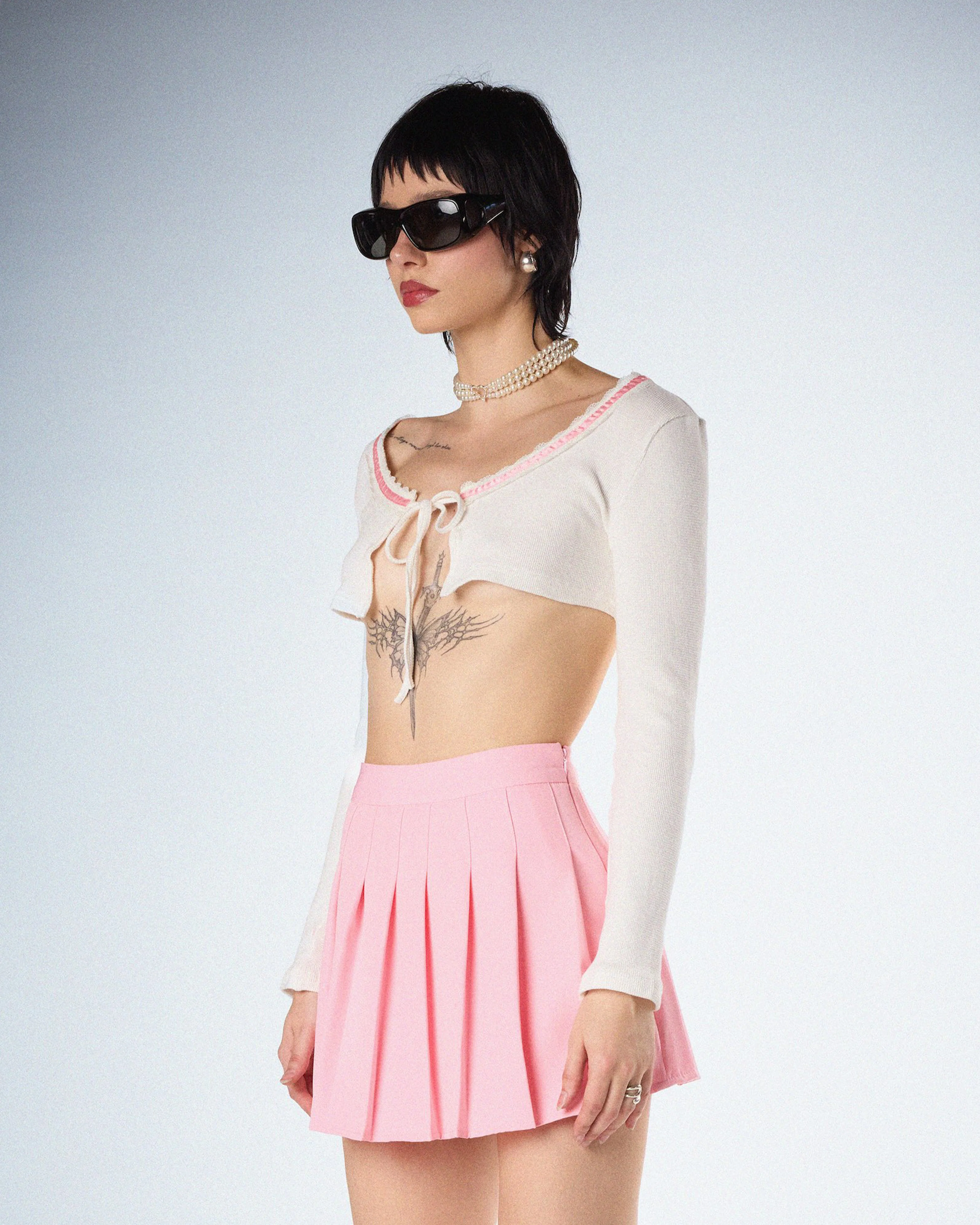 Cosette White Crop Top - Image 5