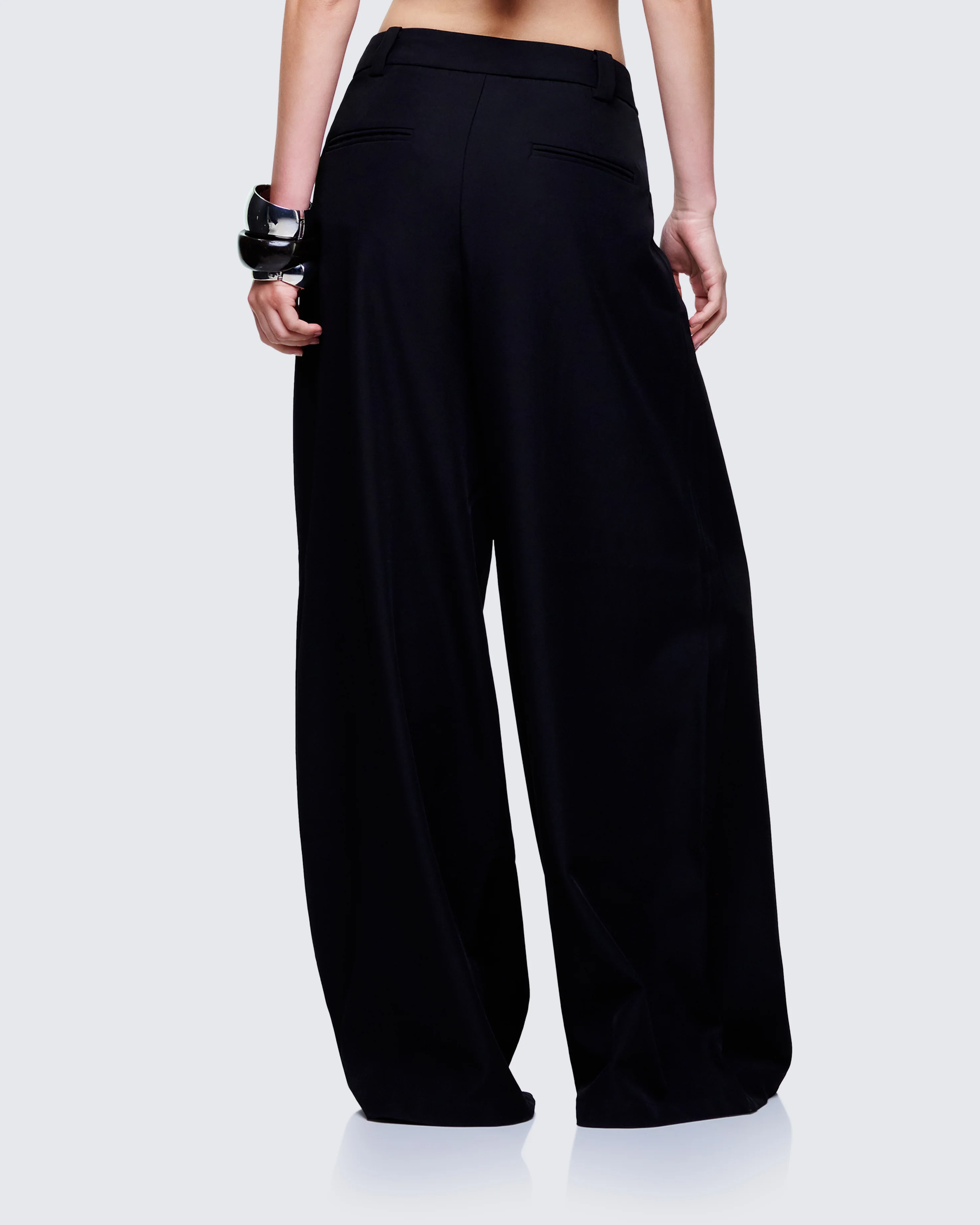 Cozbi Black Pressed Front Trouser - Image 4