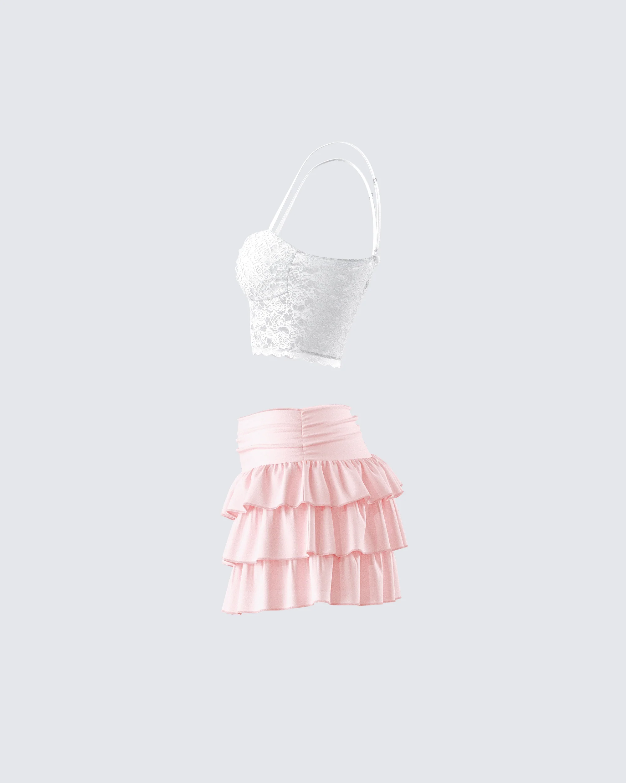 Dakoa Lace and Ruffle Set - Image 2