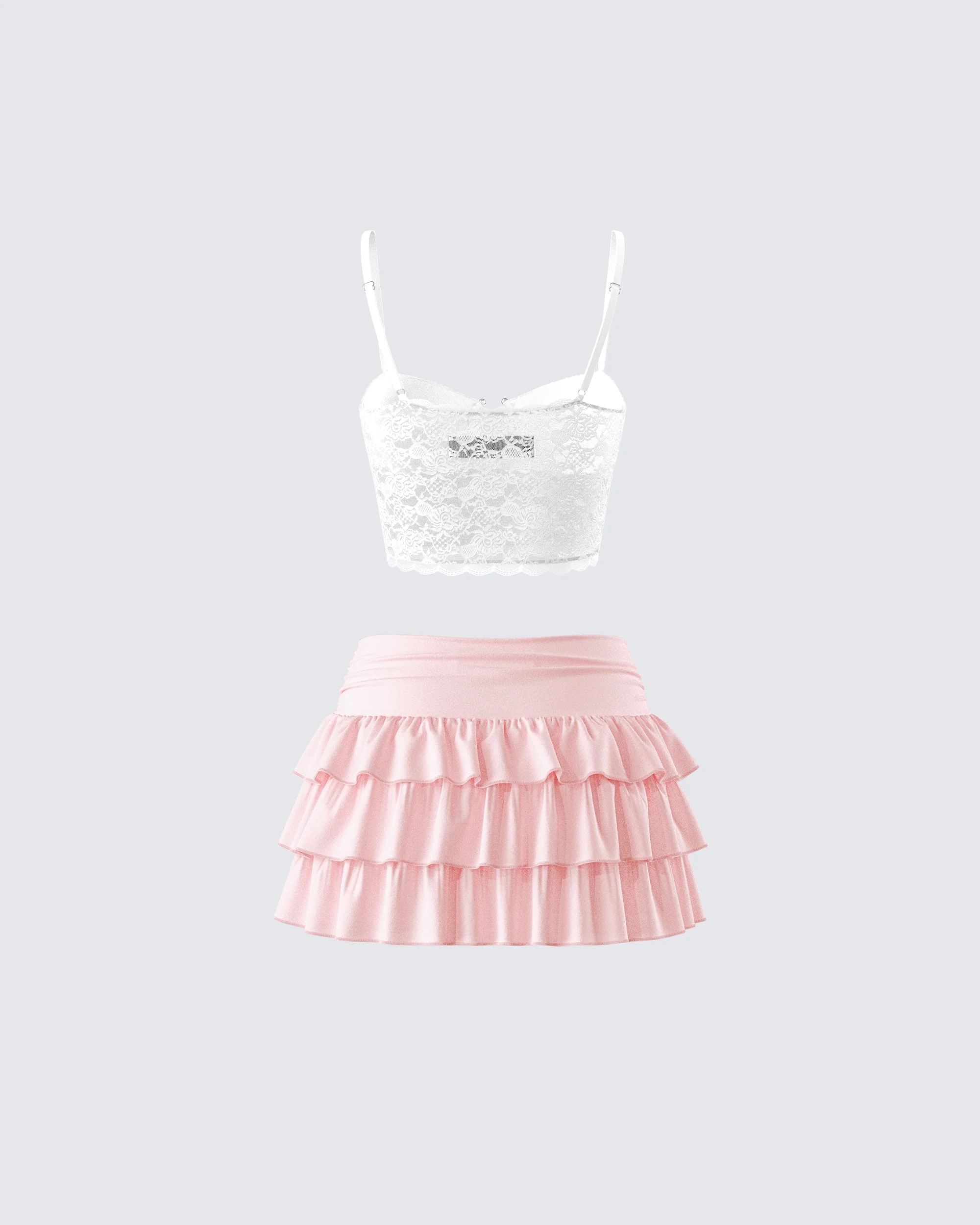 Dakoa Lace and Ruffle Set - Image 3