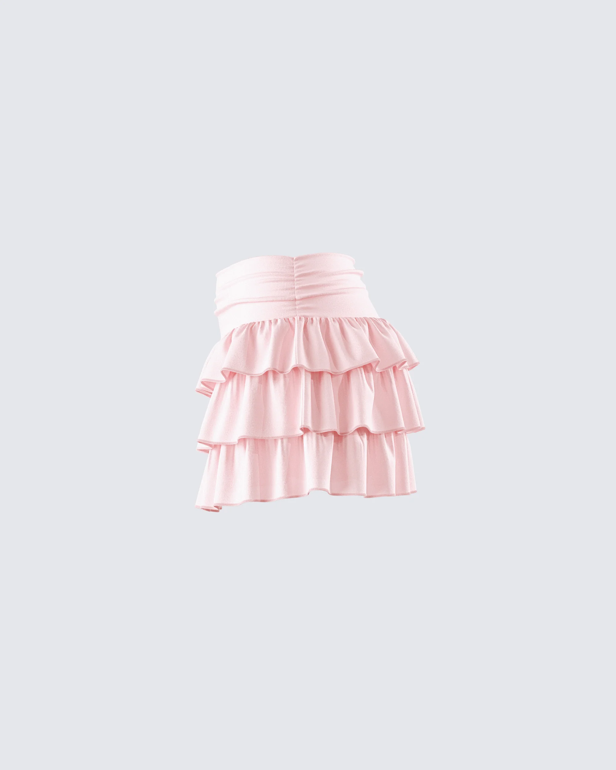 Dakoa Pink Ruffle Mini Skirt - Image 2