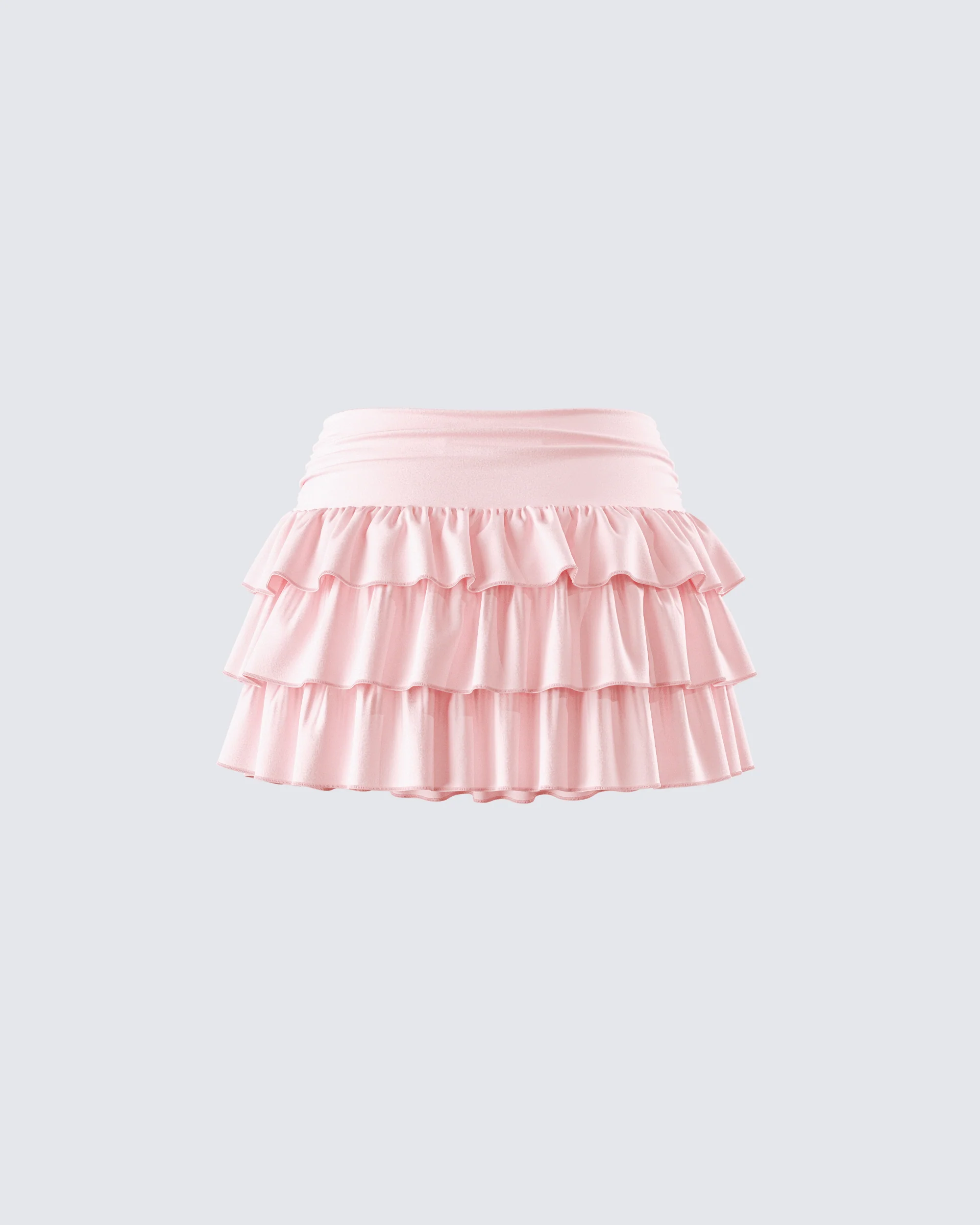 Dakoa Pink Ruffle Mini Skirt - Image 3