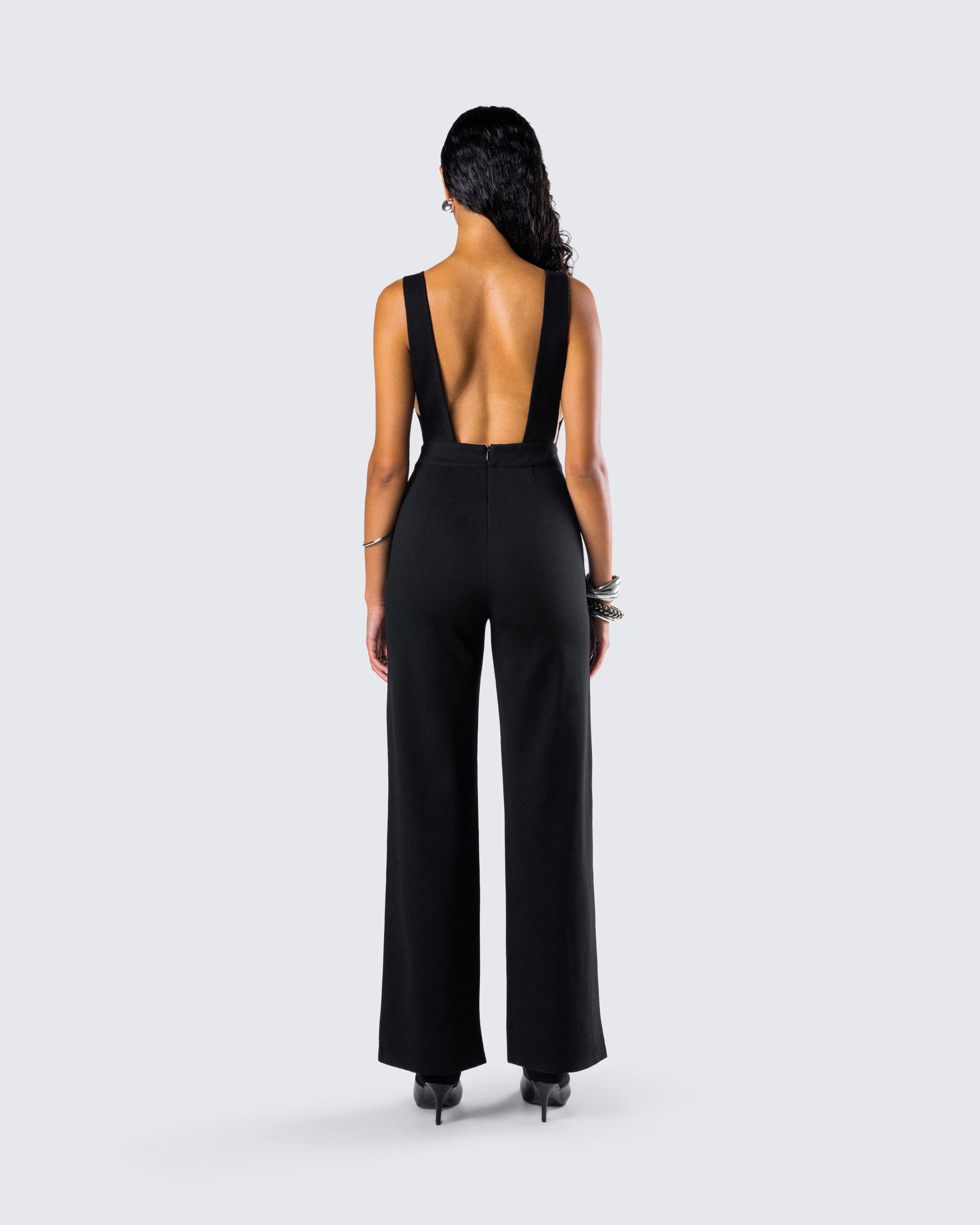 Damira Black Maxi Jumpsuit - Image 6
