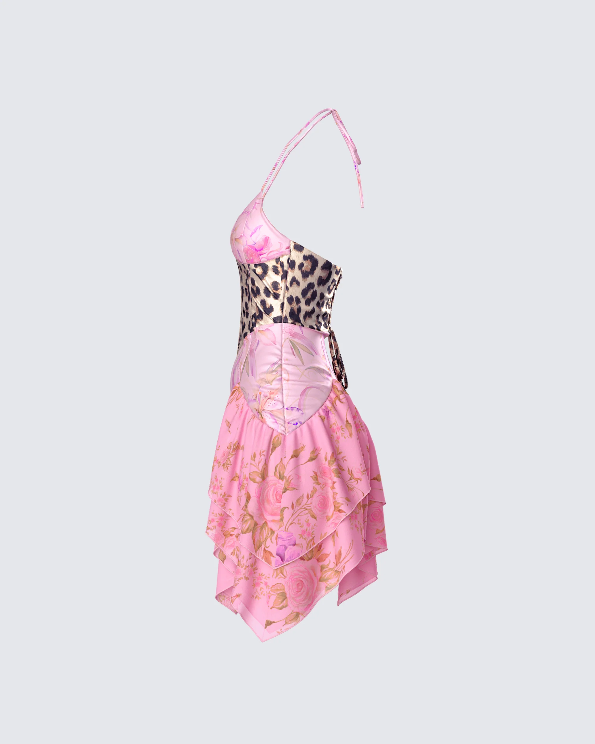 Danel Multi Mixed Print Mini Dress - Image 2