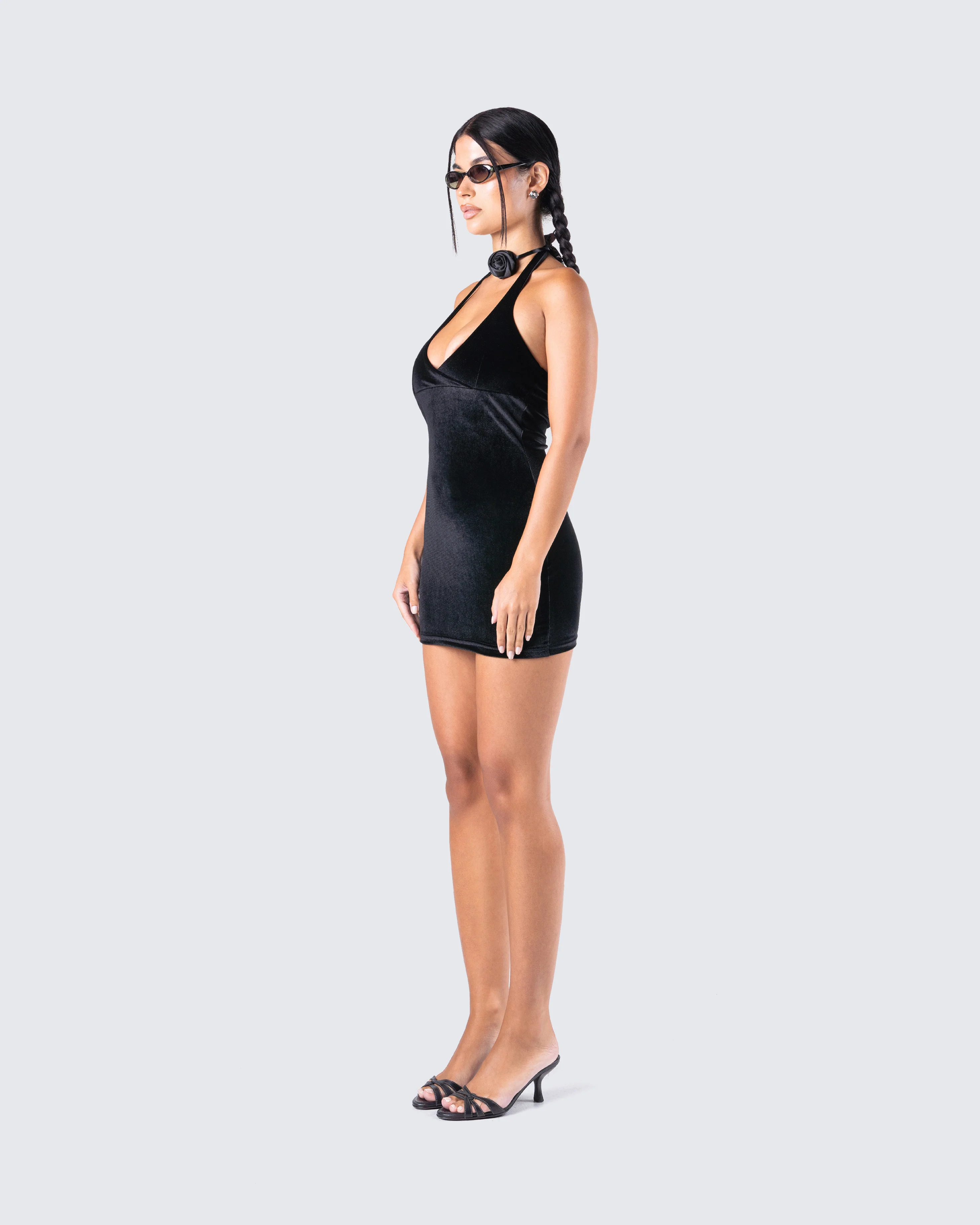 Dani Velvet Mini Dress - Image 5