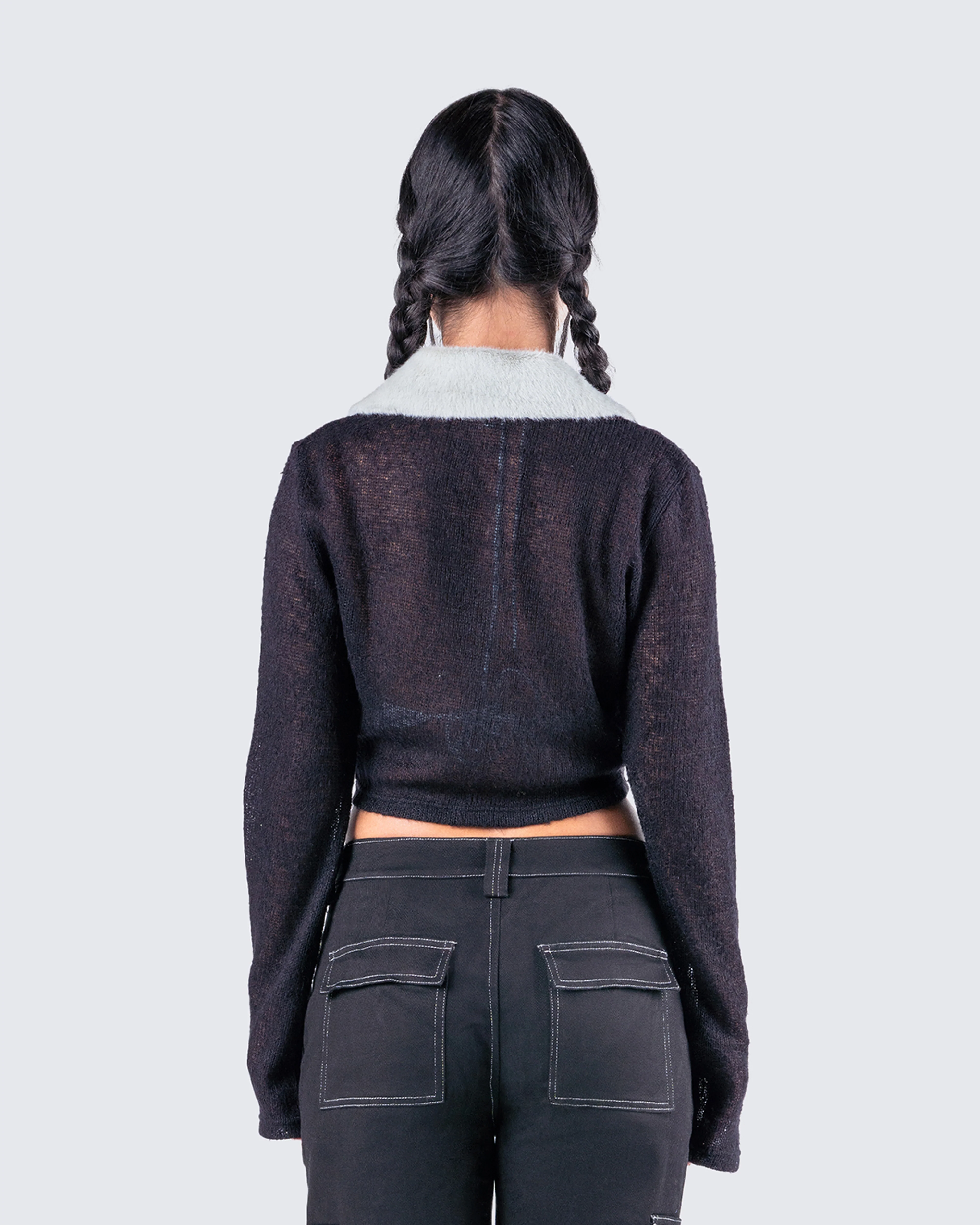Danielle Fur Trim Top - Image 7