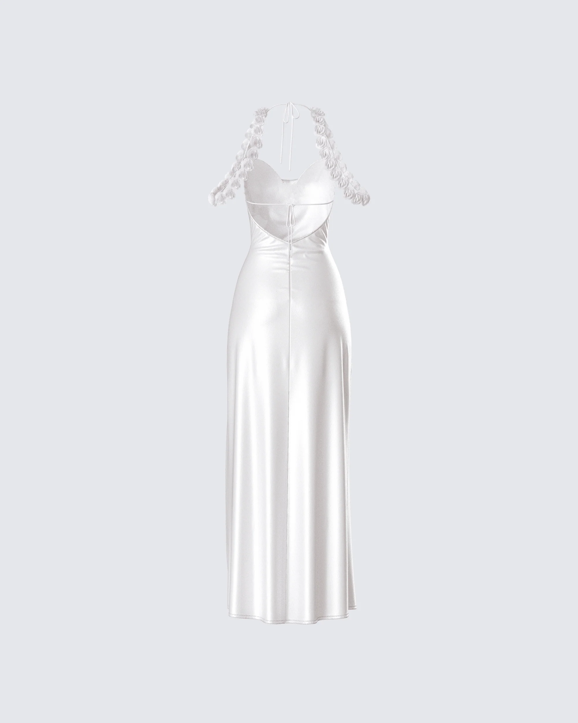 Danu Ivory Floral Applique Gown - Image 3