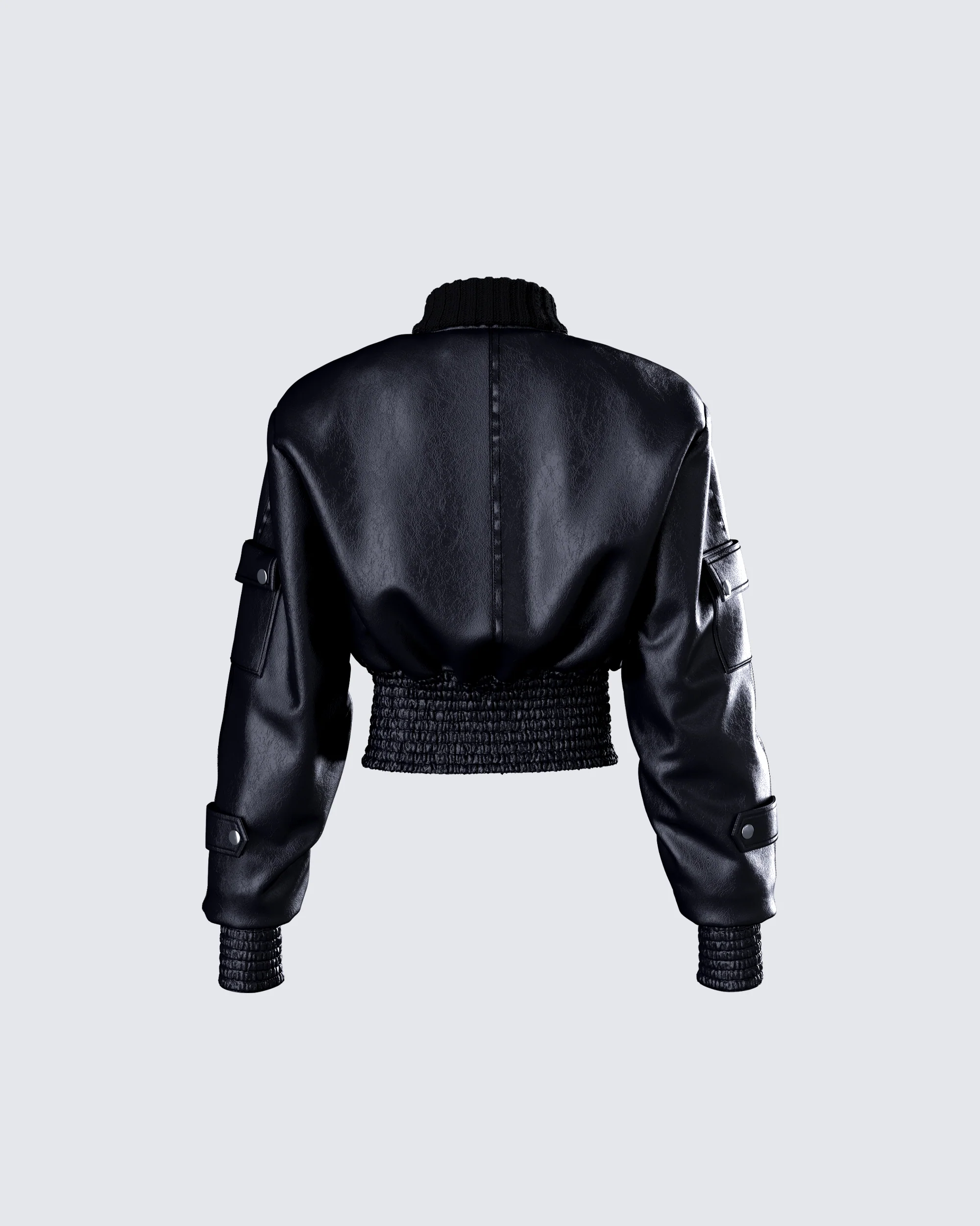 Darah Black Bomber Jacket - Image 3