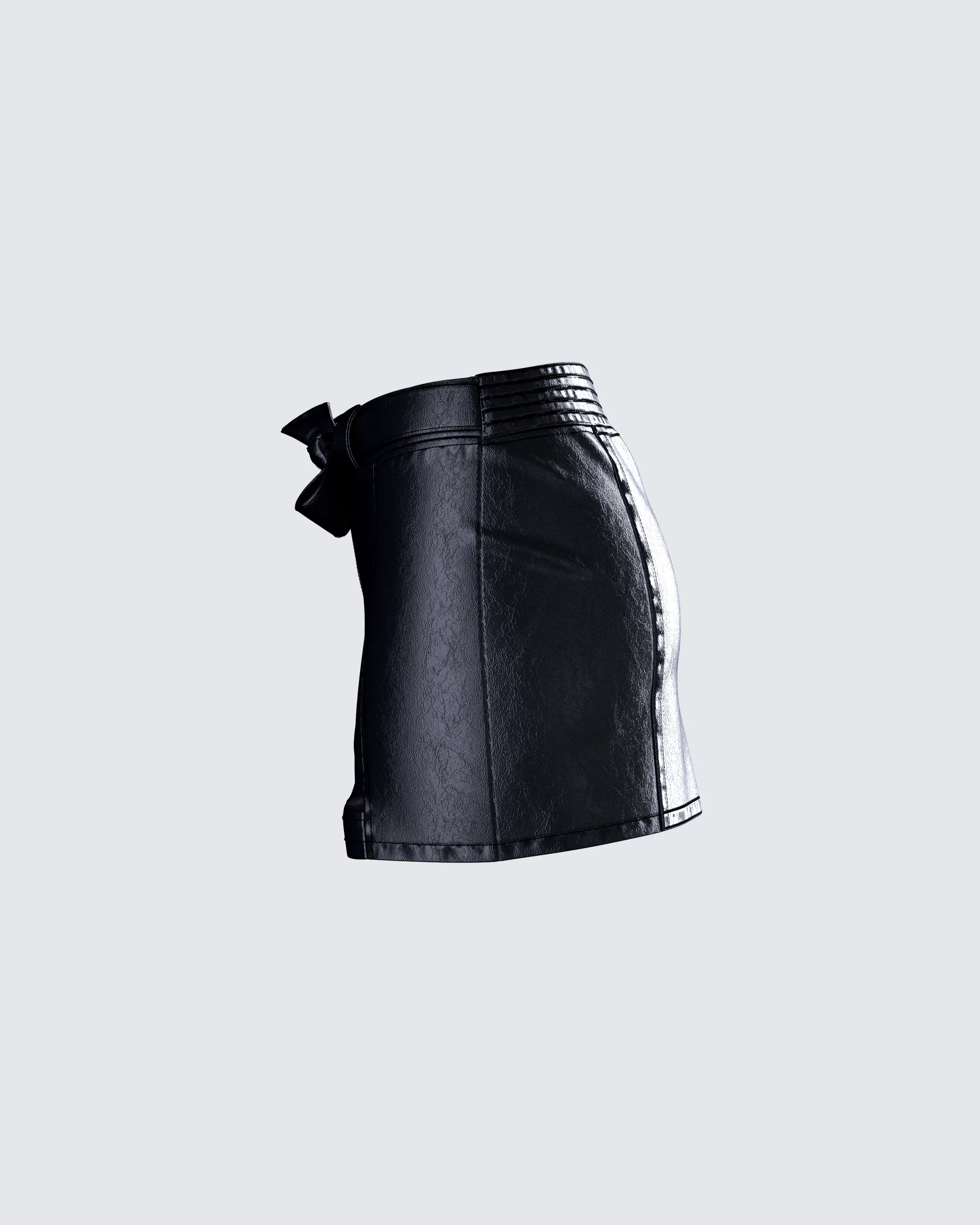 Darah Black Micro Mini Skirt - Image 2