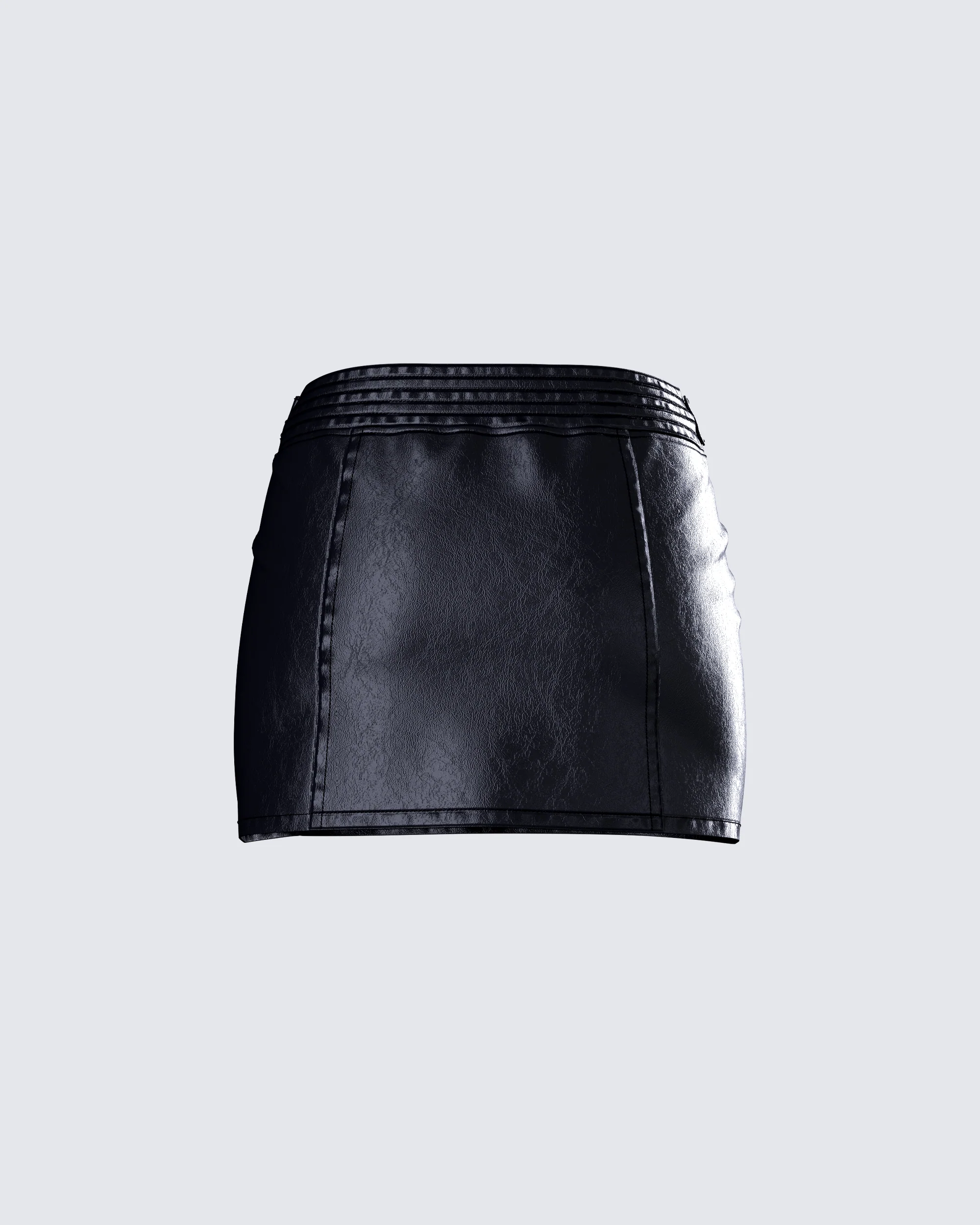 Darah Black Micro Mini Skirt - Image 3