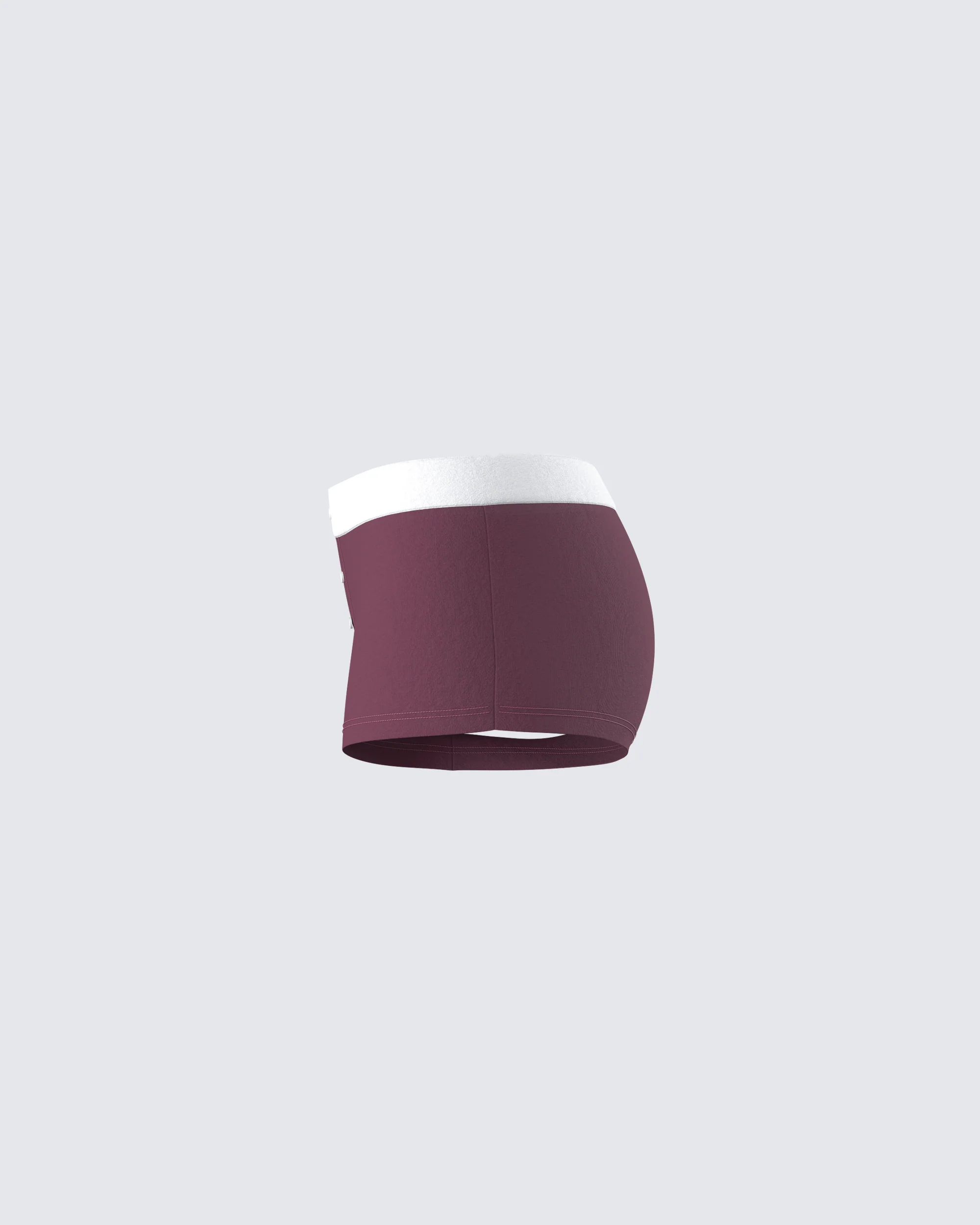 Darya Burgundy Jersey Boxer Short - Image 2