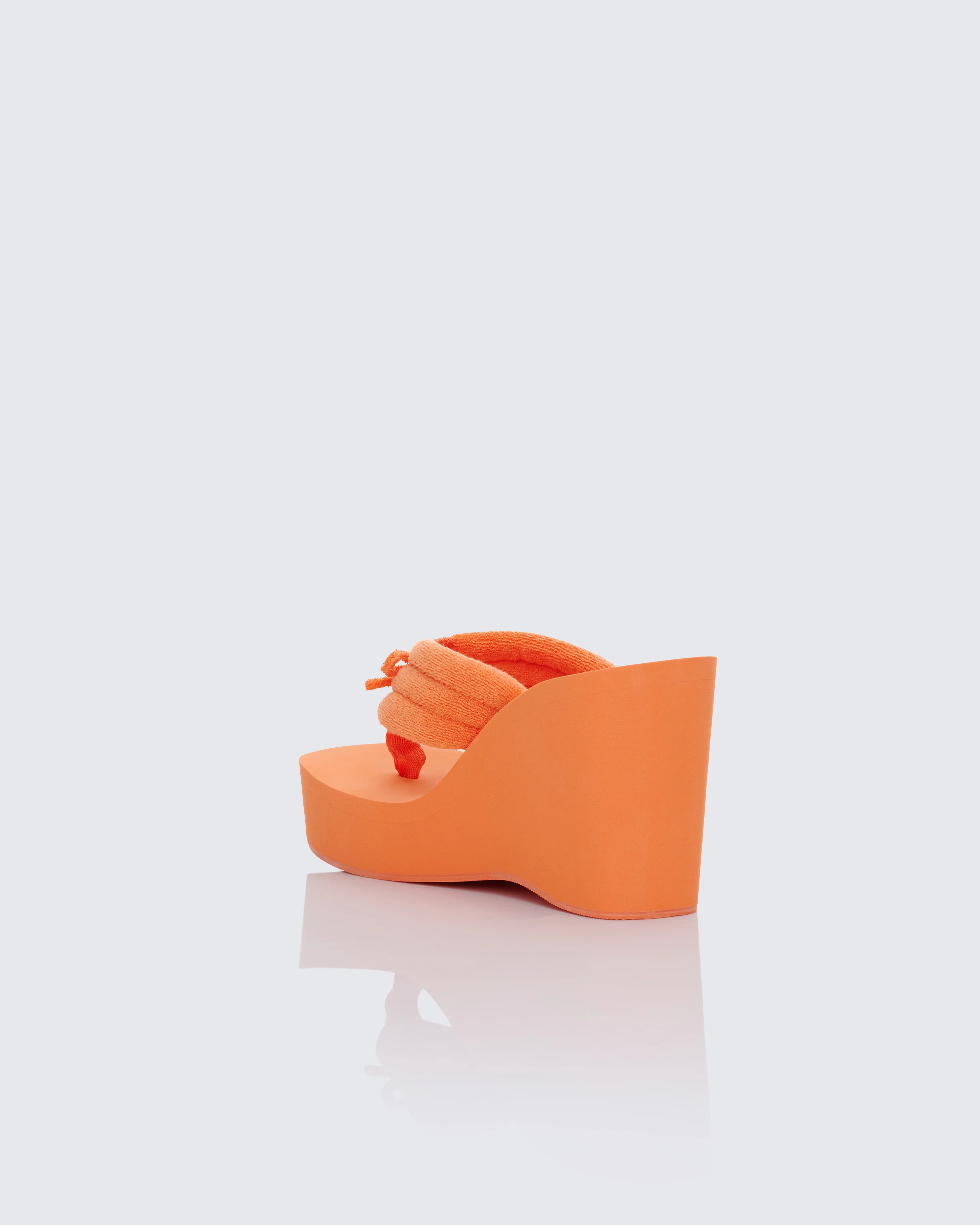 Deema Orange Superstacked Wedge Flip Flop - Image 3