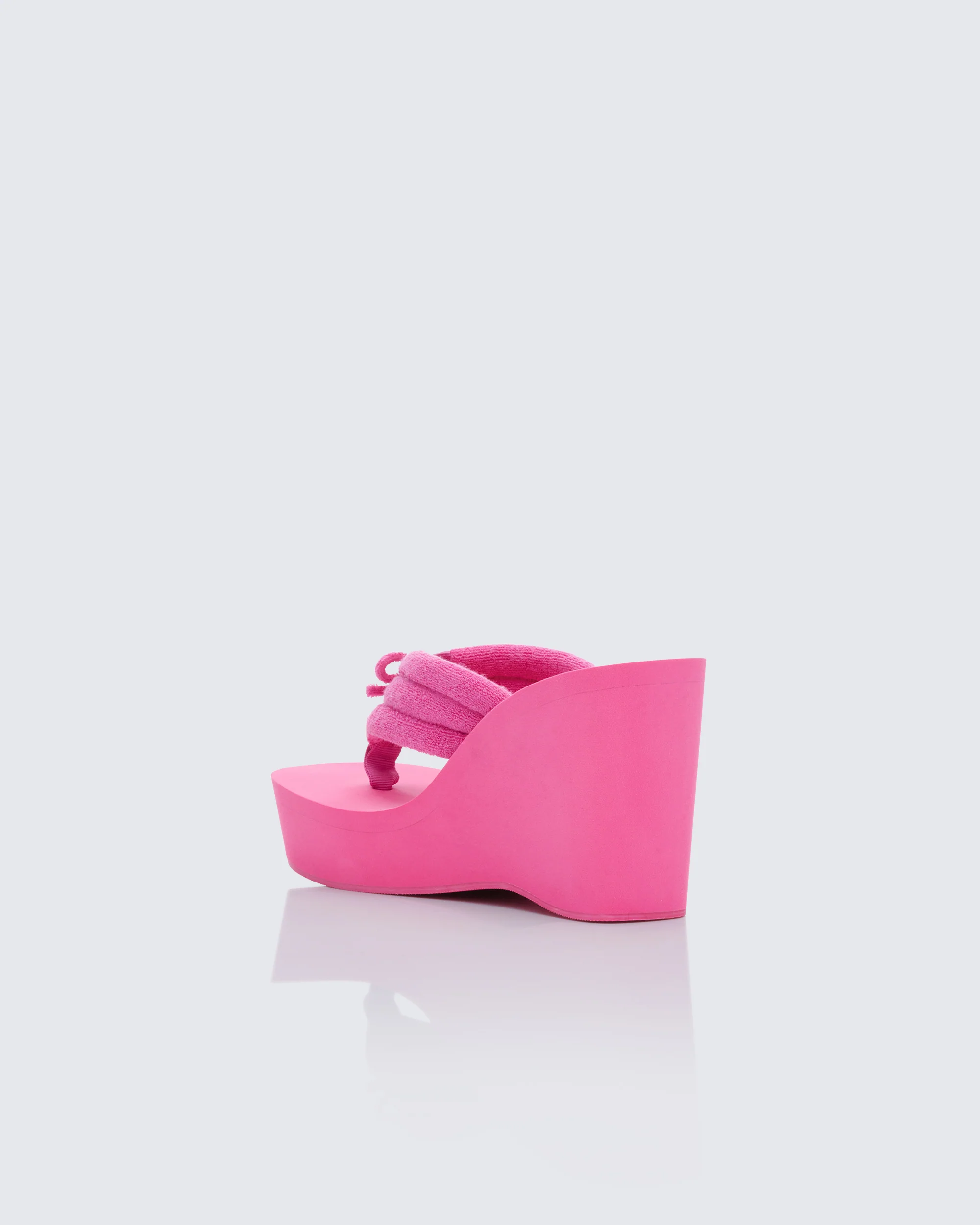 Deema Pink Superstacked Wedge Flip Flop - Image 3