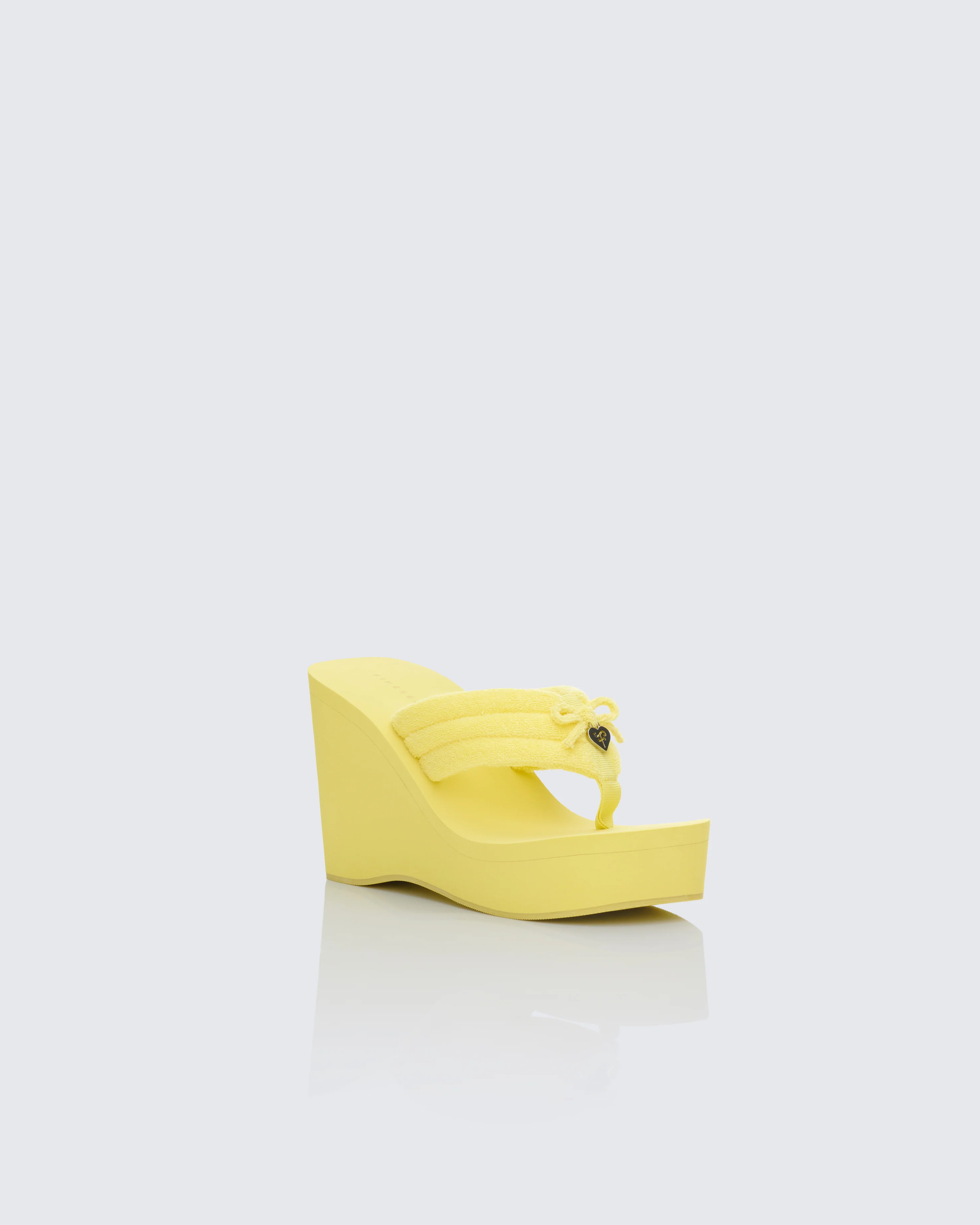 Deema Yellow Superstacked Wedge Flip Flop - Image 2