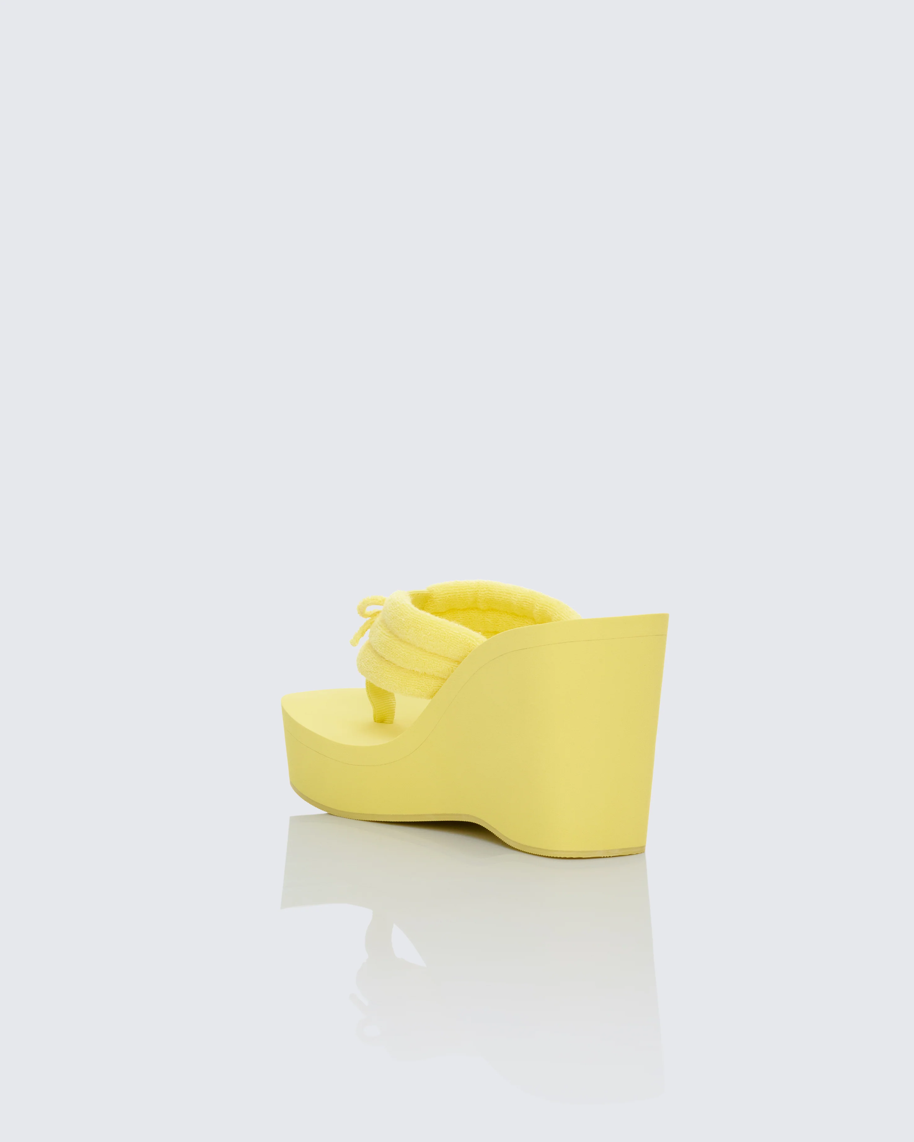 Deema Yellow Superstacked Wedge Flip Flop - Image 3