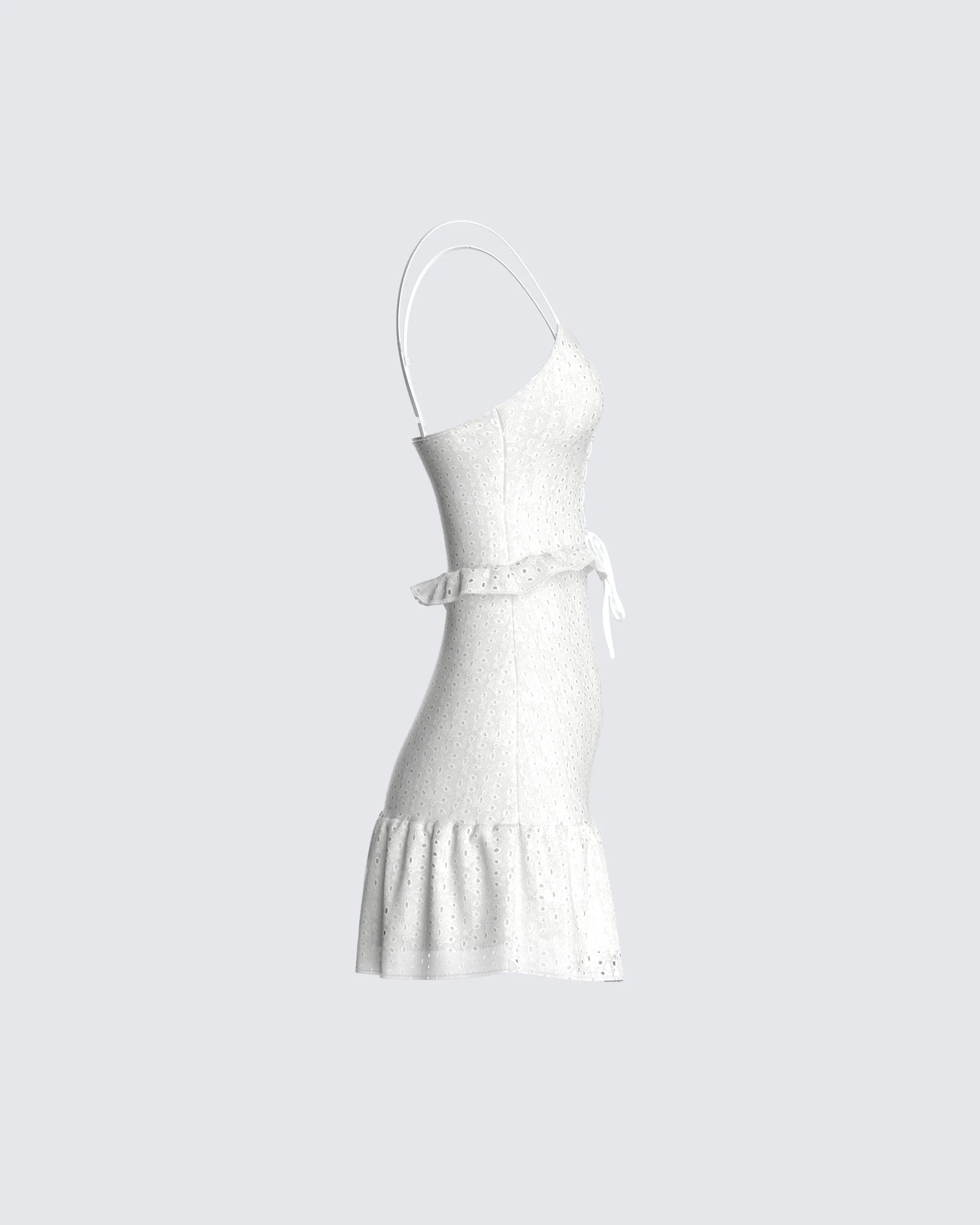 Delilah White Mini Dress - Image 2