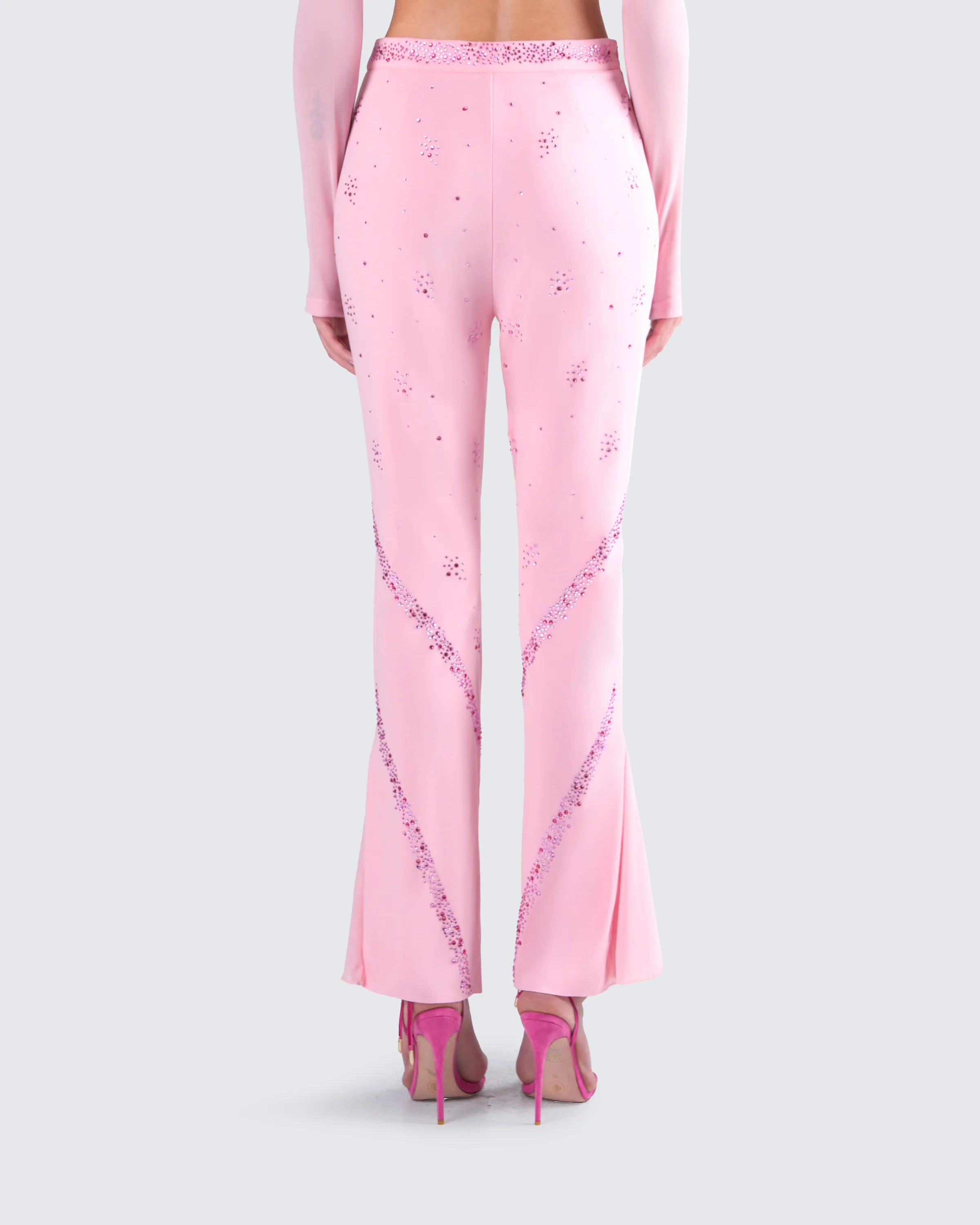 Delisa Pink Rhinestone Pant - Image 7