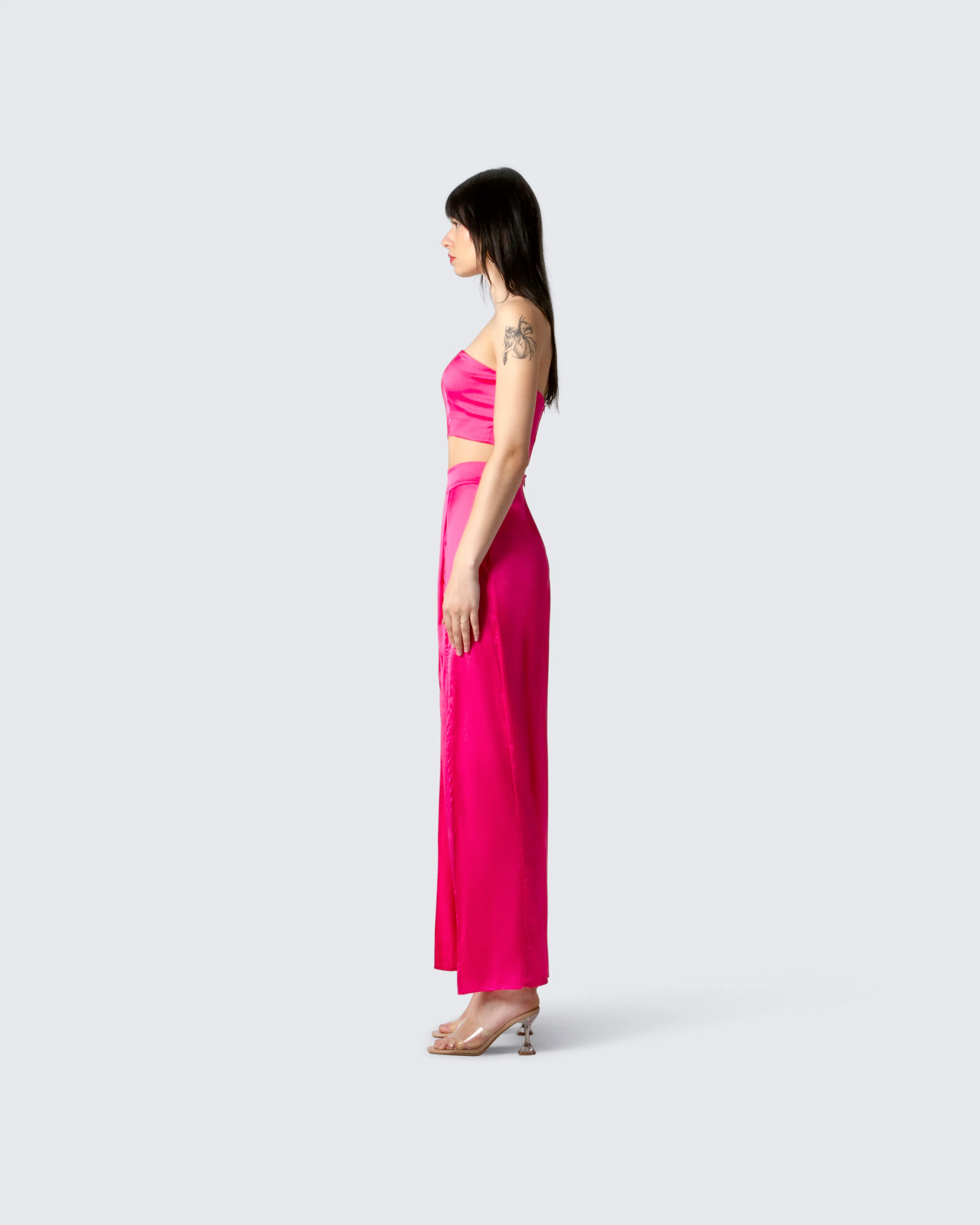 Diana Satin Pleated Maxi Skirt - Image 5