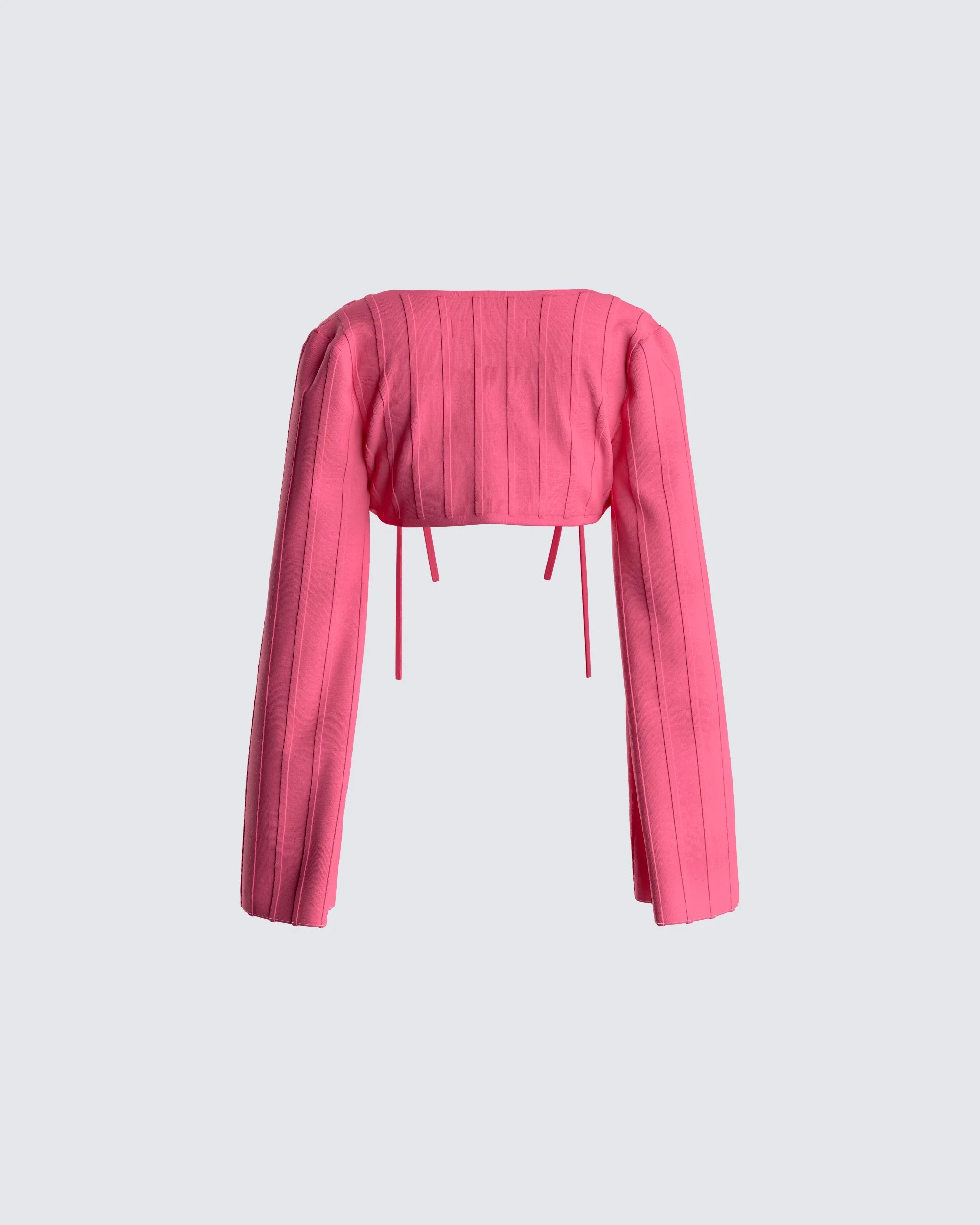 Dominic Pink Shrug Cardigan - Image 3