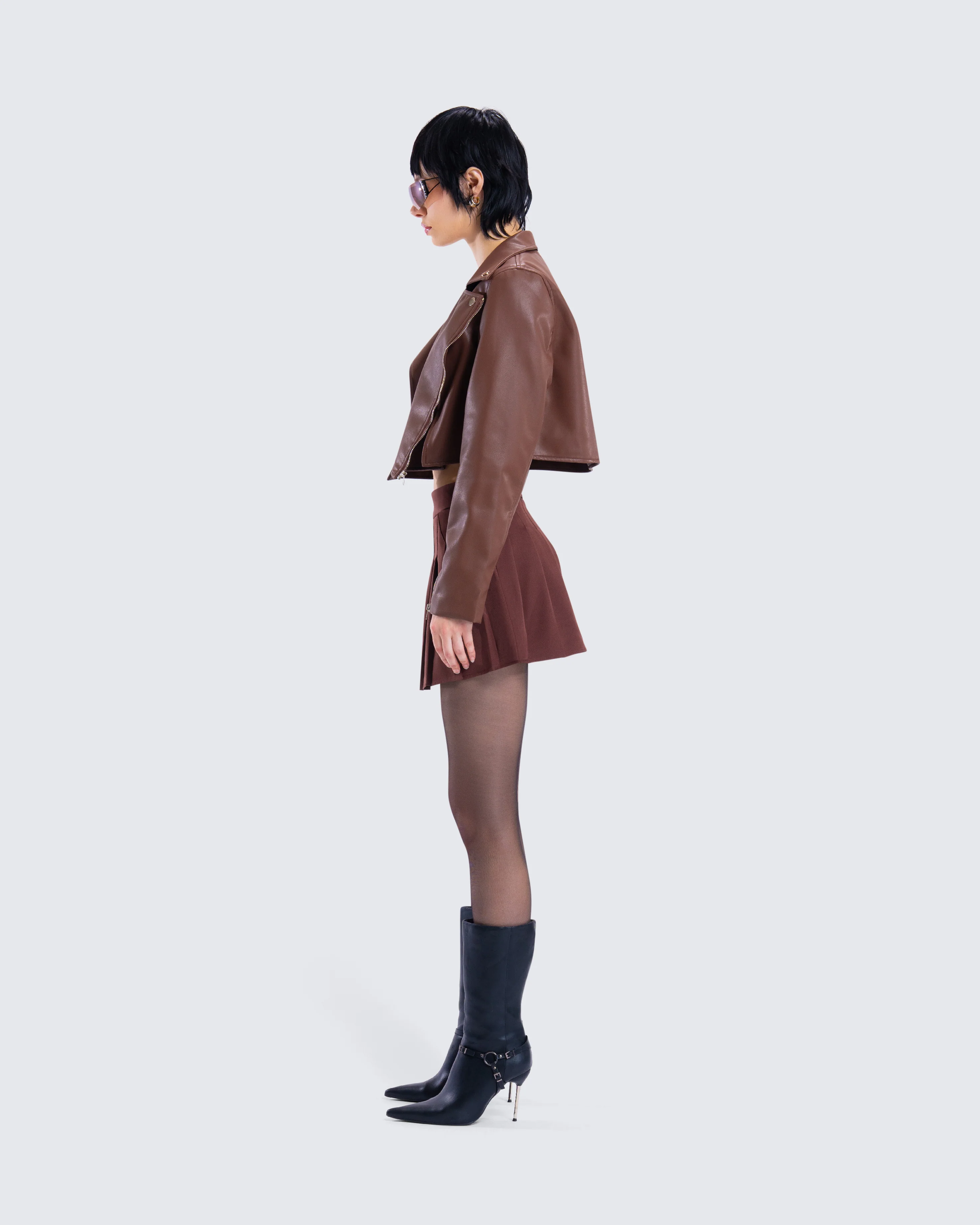 Donny Brown Pleated Set - Image 6