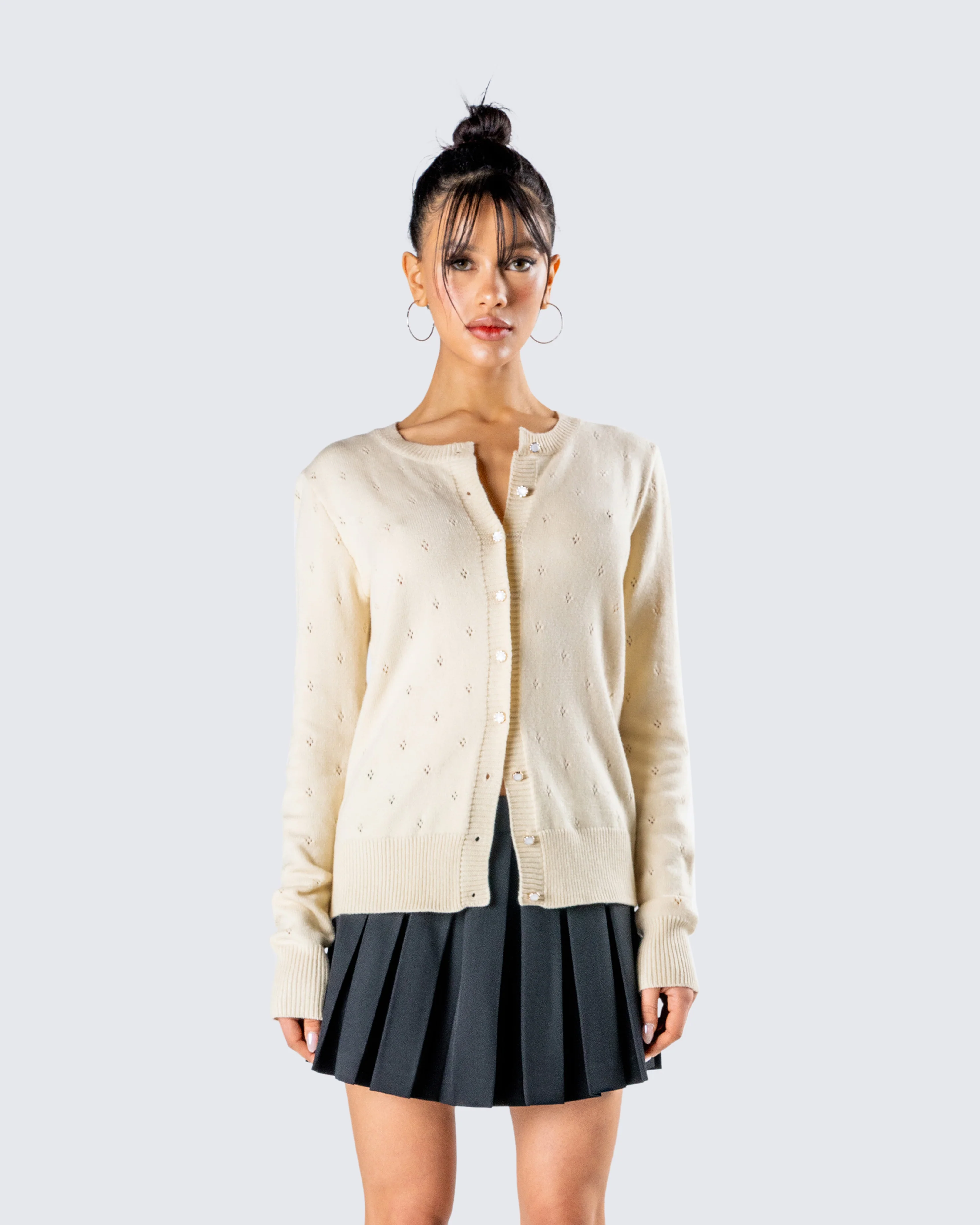 Dove Ivory Sweater Knit Cardigan - Image 4