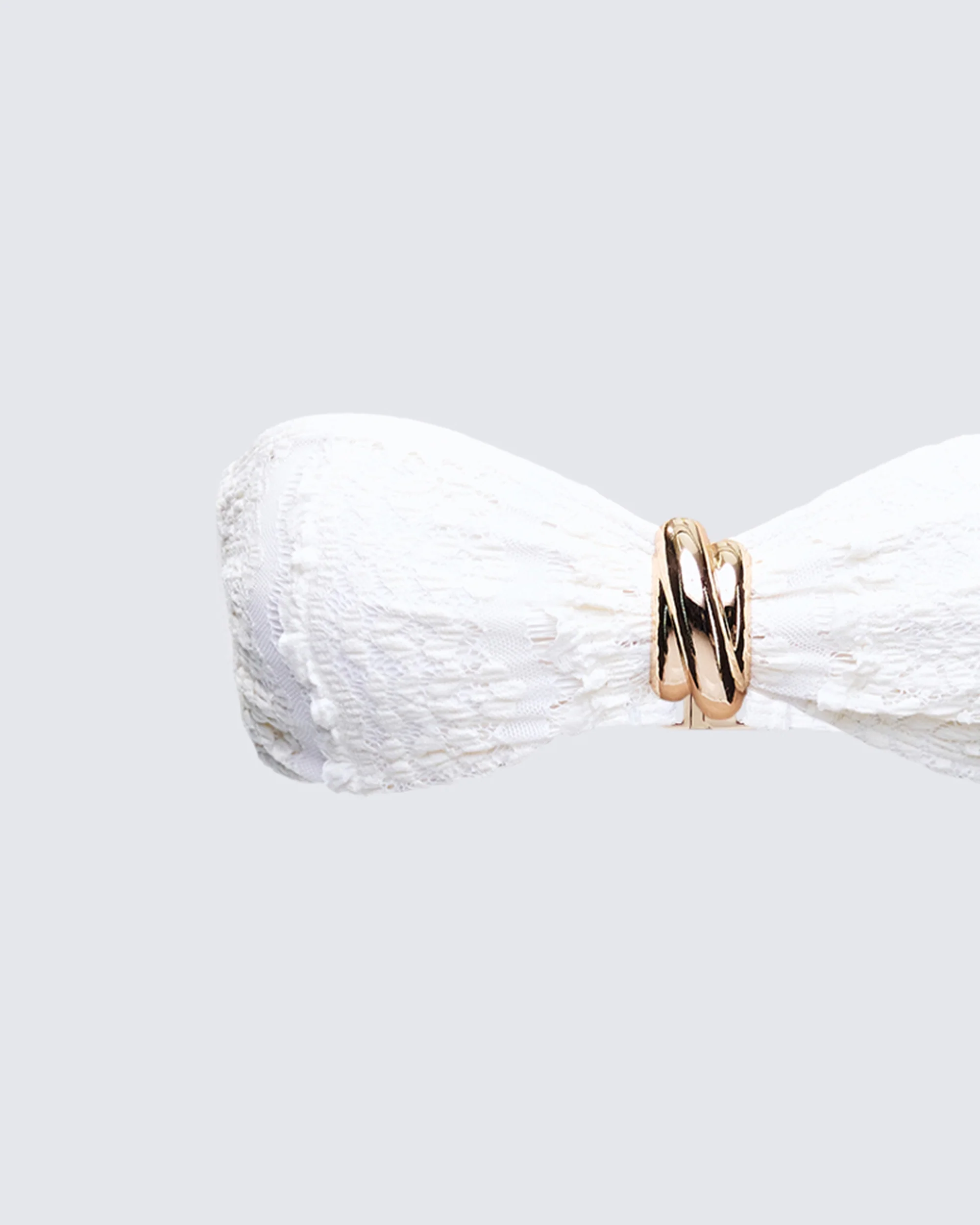 Dreya Cream Textured Bikini Top - Image 6