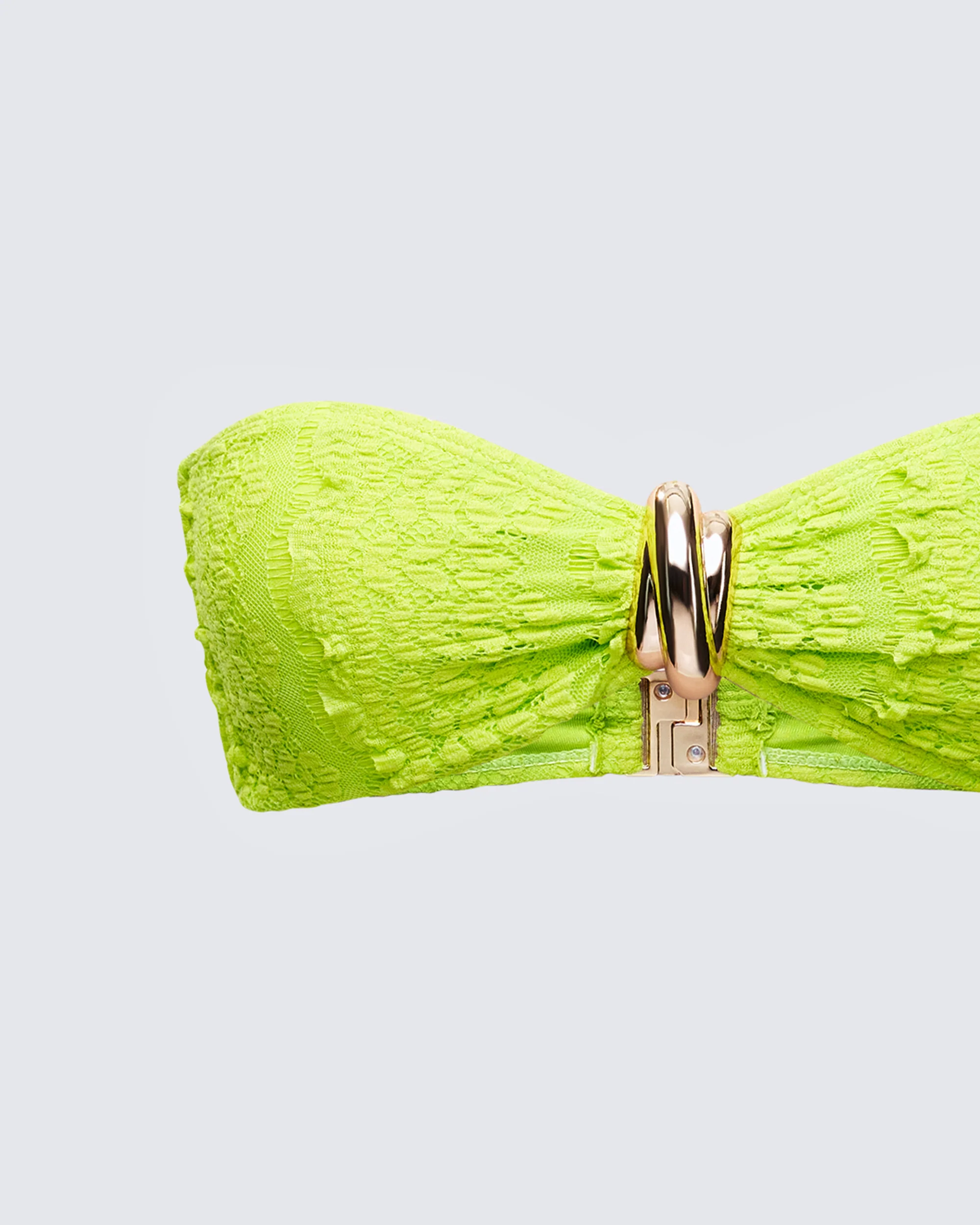 Dreya Green Textured Bikini Top - Image 6
